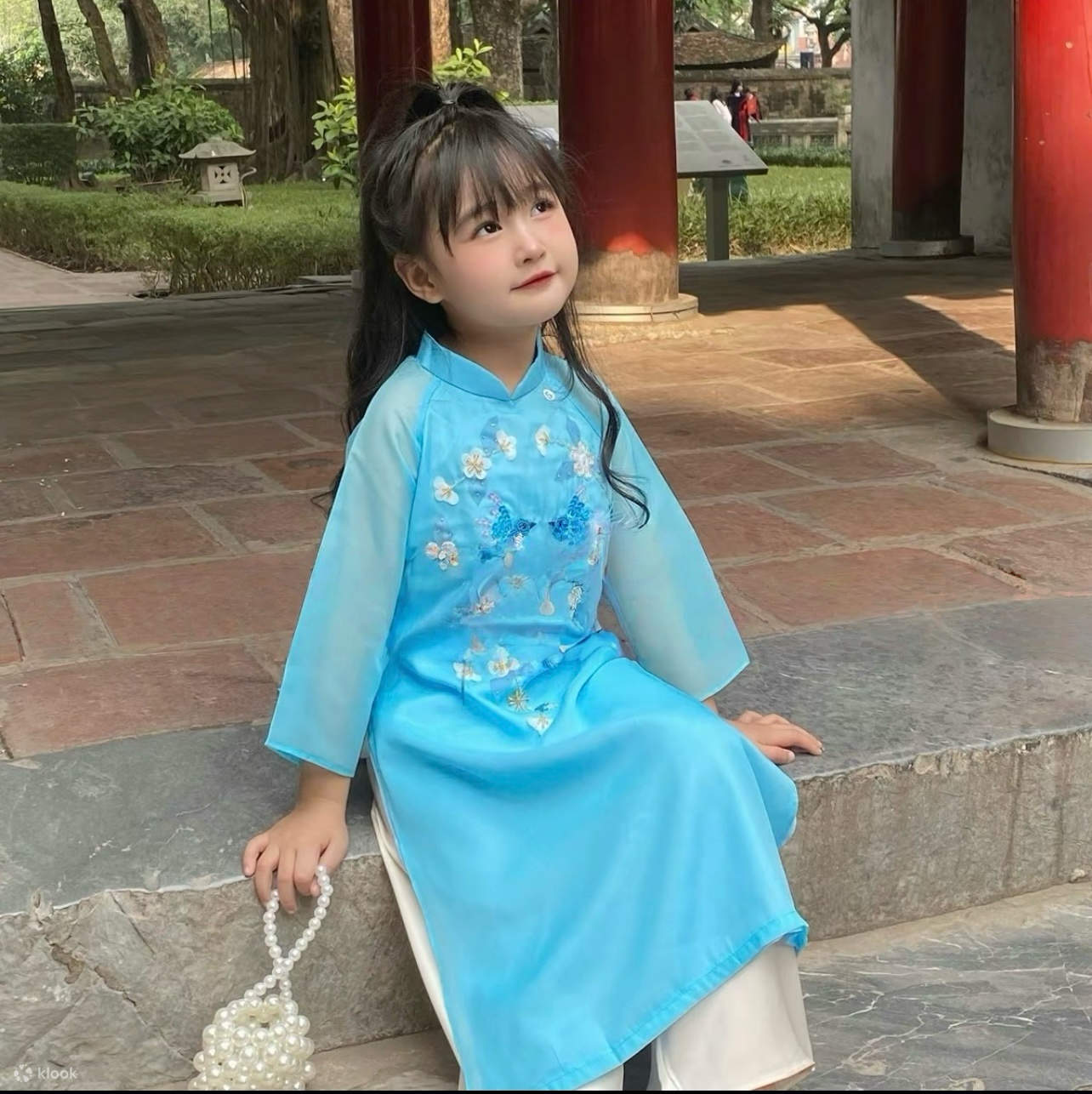 Ao Dai Verleih & Professionelles Fotoshooting in der Altstadt von Hanoi 