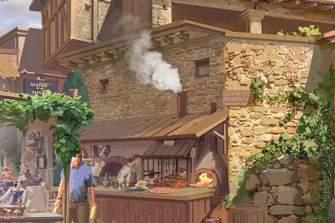 spettacolo diurno sulle strade della città vecchia