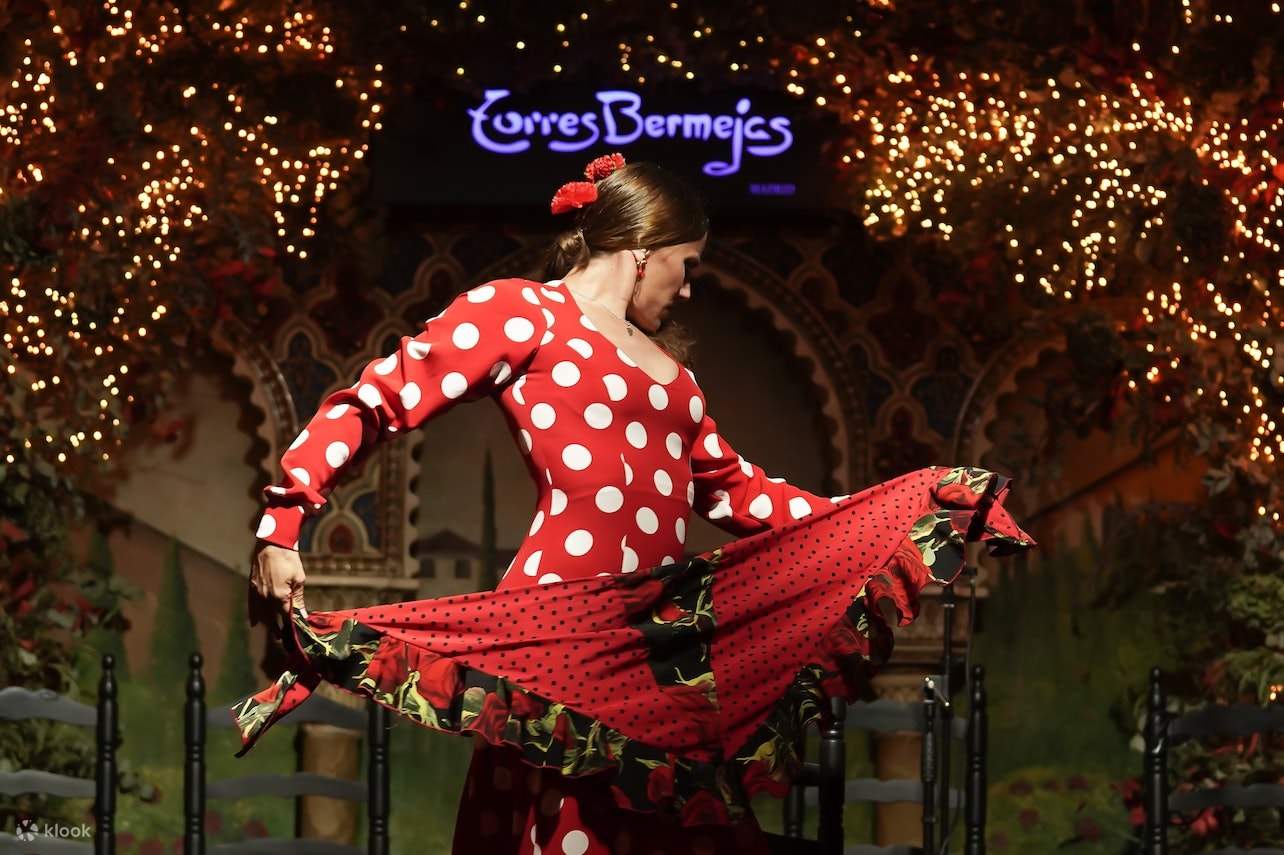 vestito rosso per il flamenco