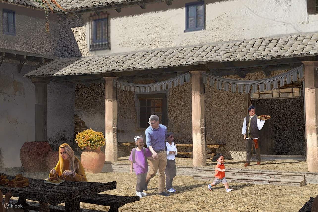 spettacolo diurno per famiglie nel parco a tema