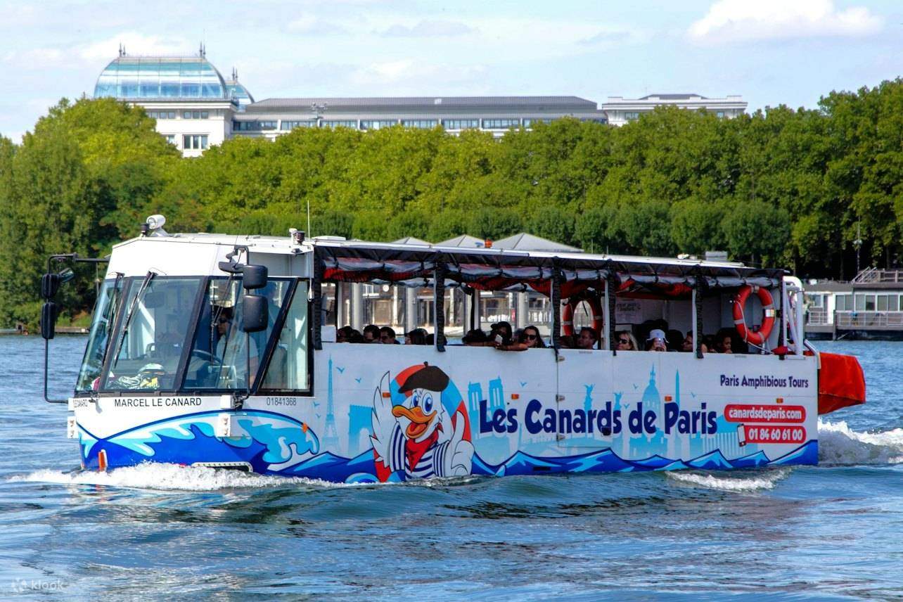 Paris city and Seine River amphibious bus tour - Klook