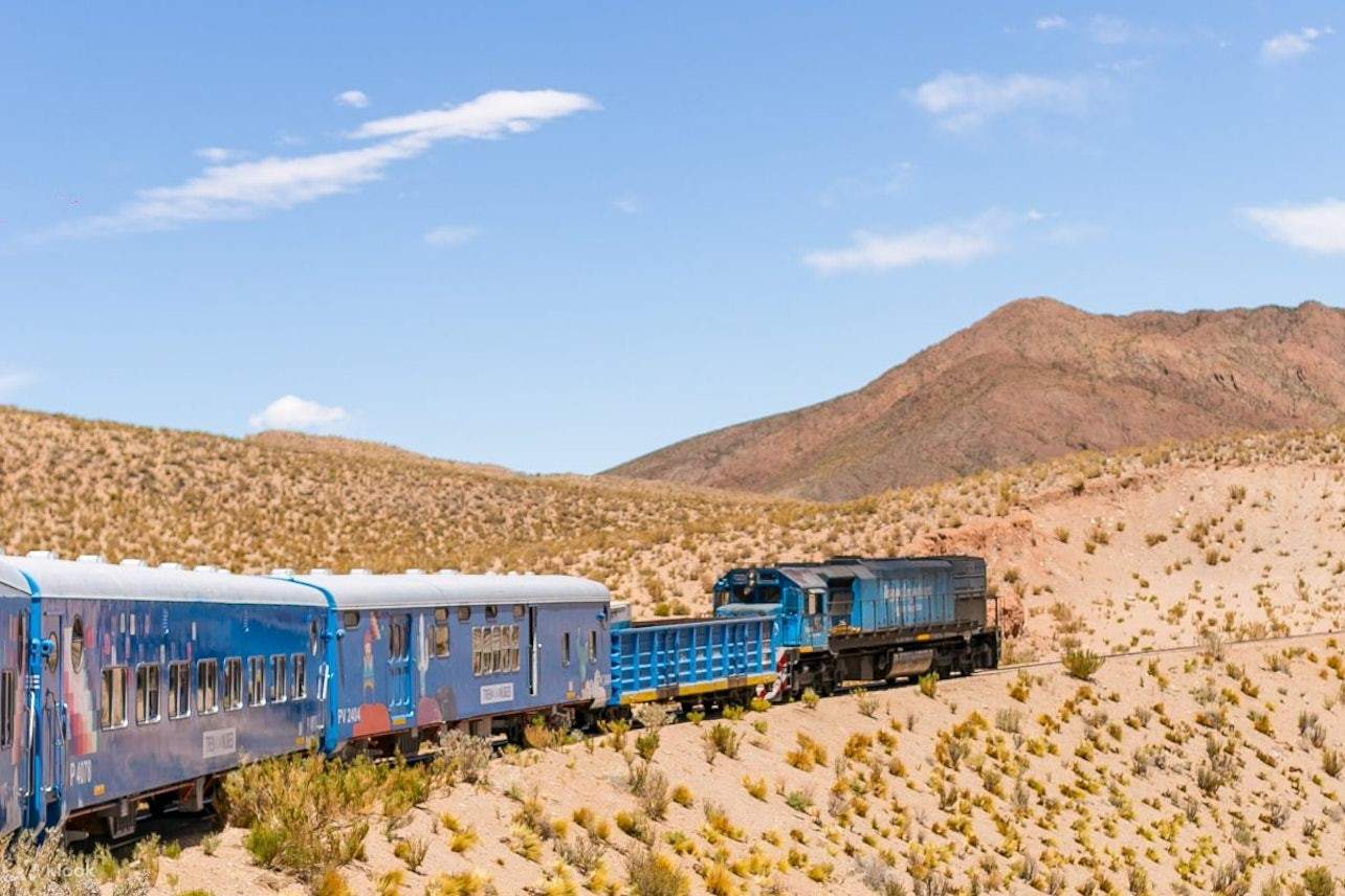 Saltine Train Il treno della città di Salta verso le nuvole partecipa alla gita di un ...