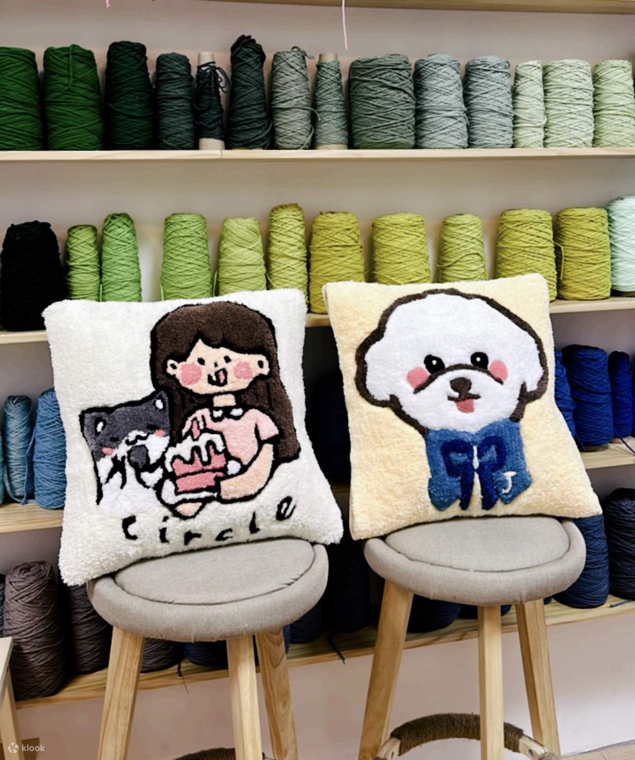 【Klook独家优惠】Hygge Workshop - 无限时手作毛毡工作坊｜毛毡｜镜子｜挂勾｜麻布袋｜超人气木系tufting店｜观塘