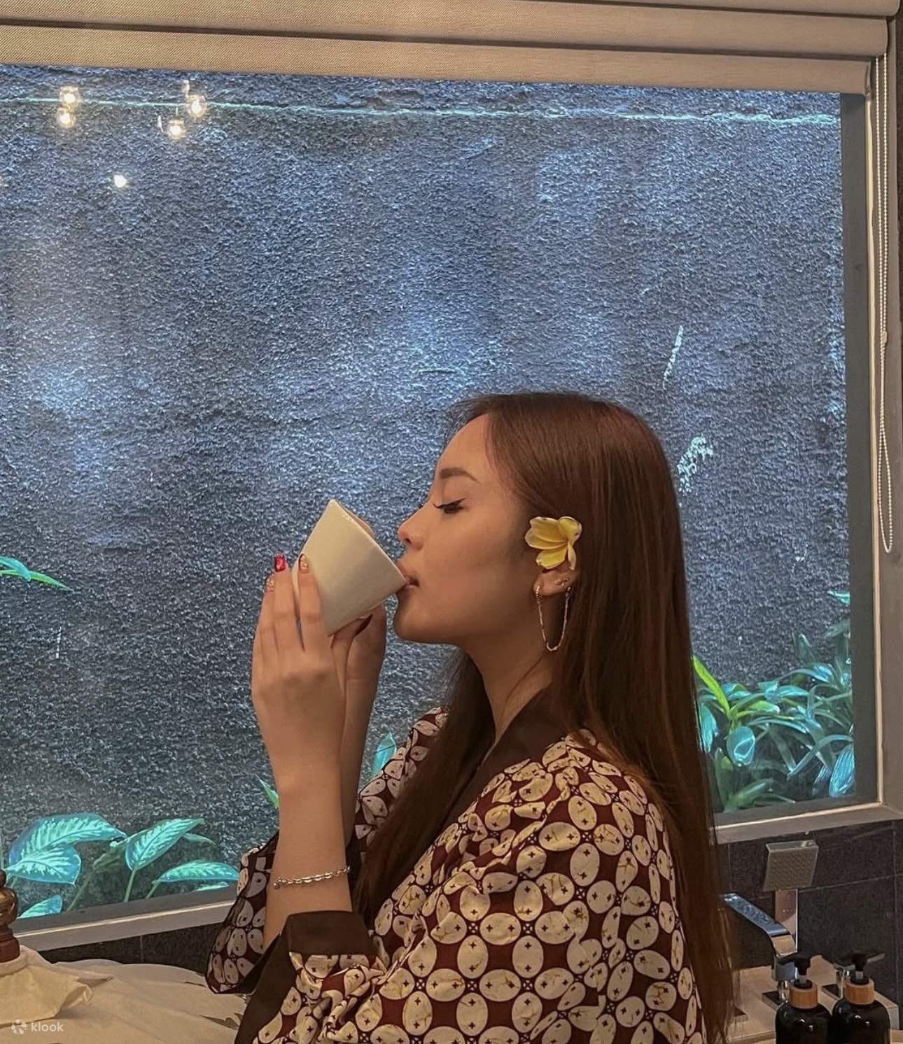 Complimentary drink after treatment