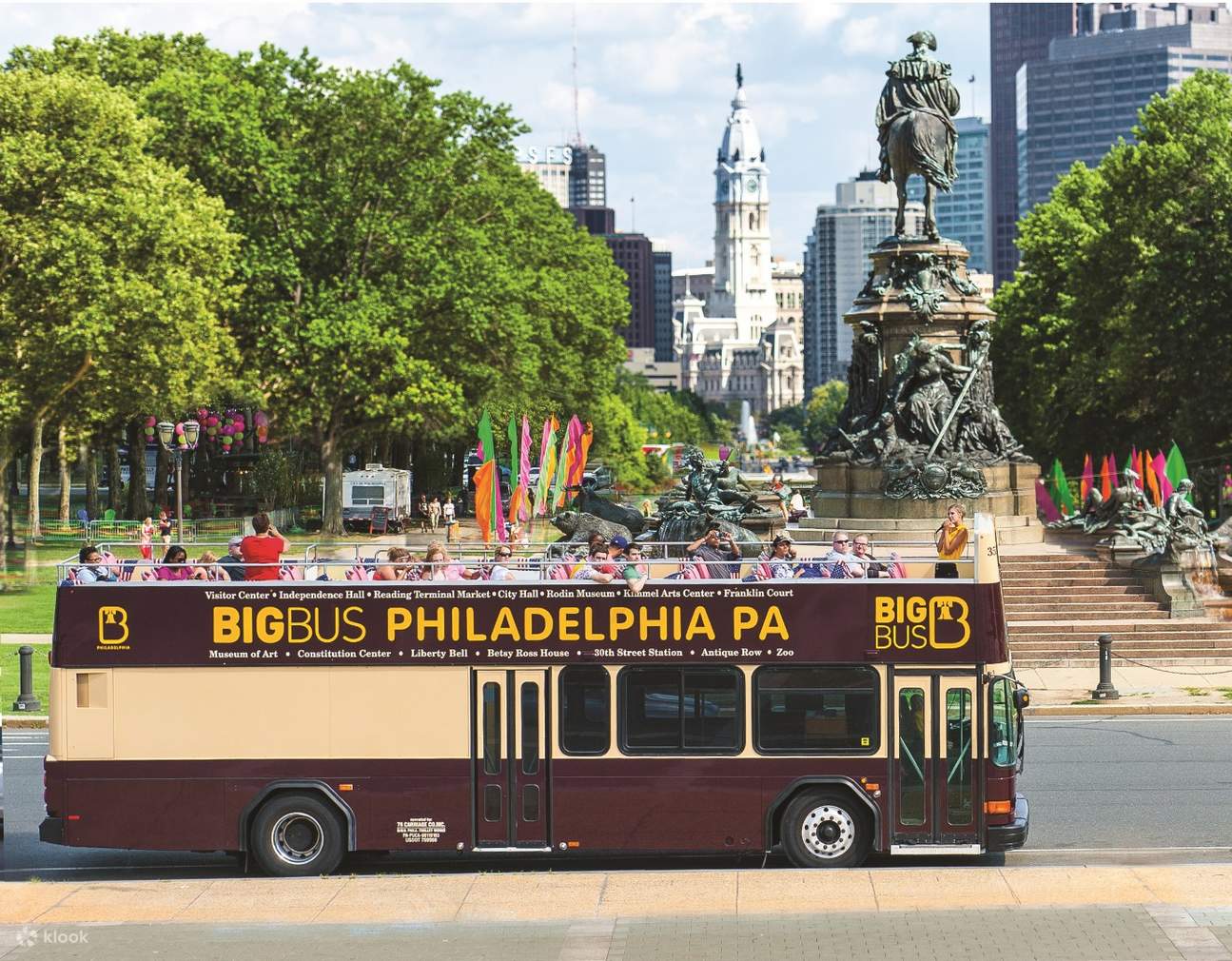 Philadelphia Bus Philadelphia Big Bus Hop-On Hop-Off Tours (Open-Top) - Klook