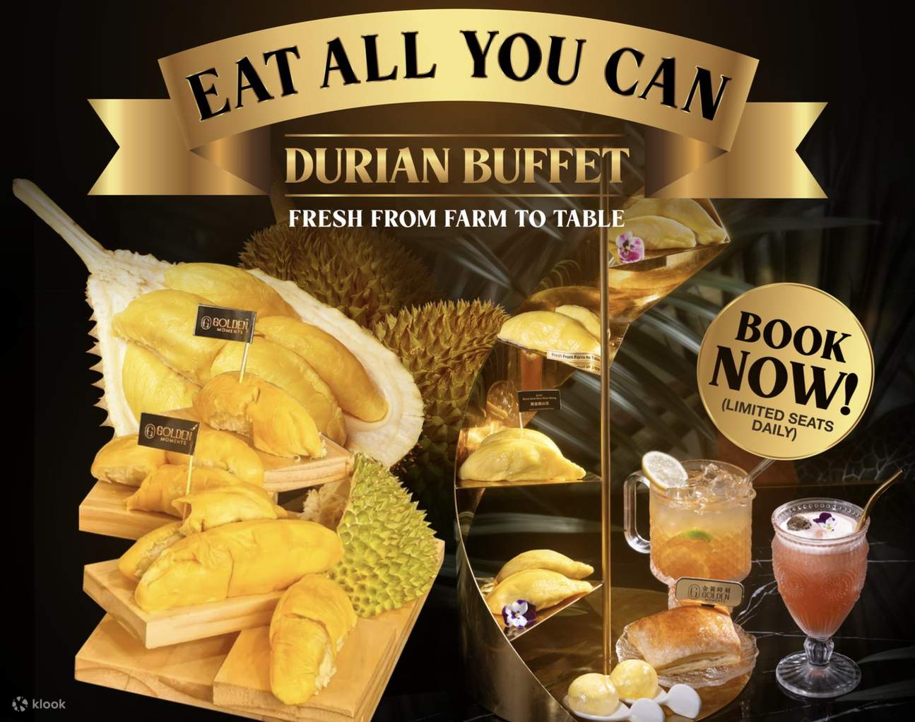 新加坡金枕头榴莲咖啡馆（Golden Moments Durian Cafe） - Klook客路