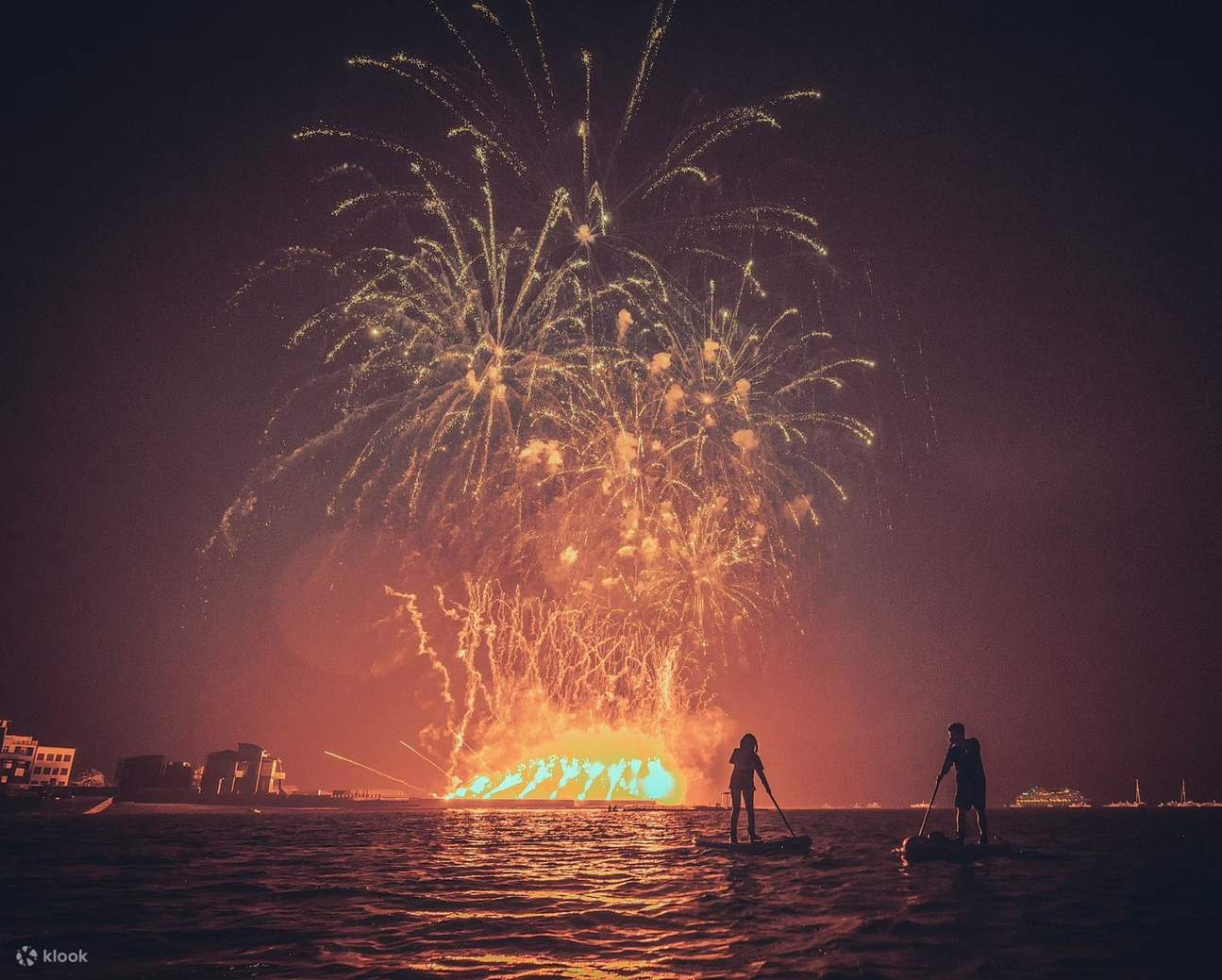 澎湖SUP: 澎湖夜划花火SUP體驗