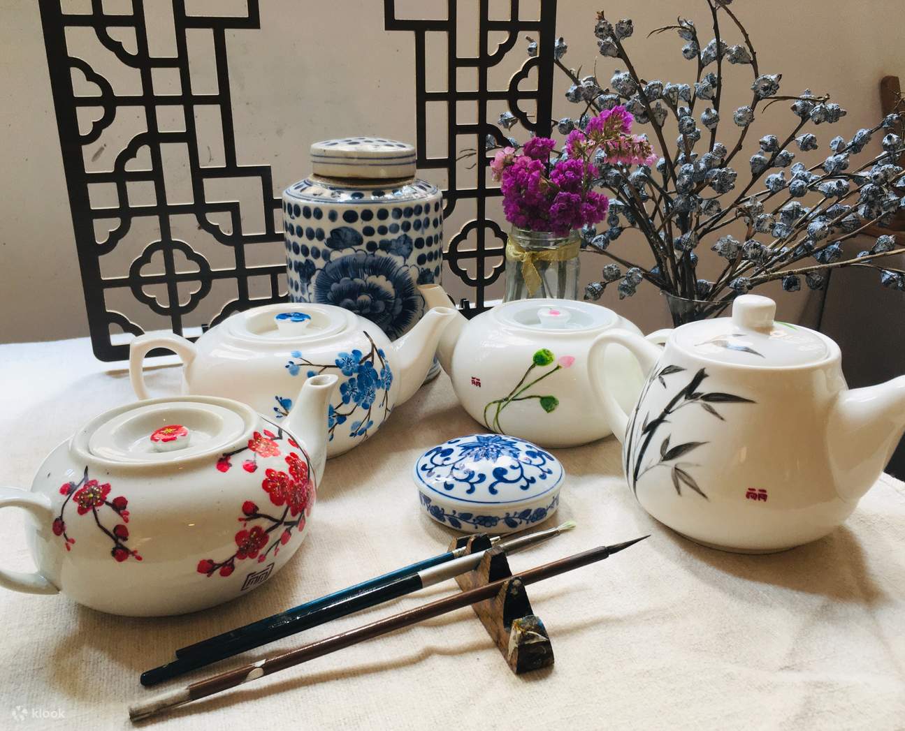 Kelas Melukis Teko Cina di Ka Atelier