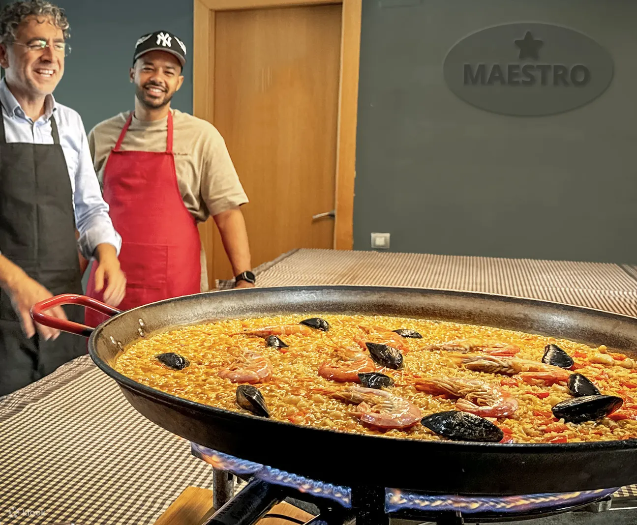 Barcelona: Seafood Paella Maestro with Tapas & Sangria
