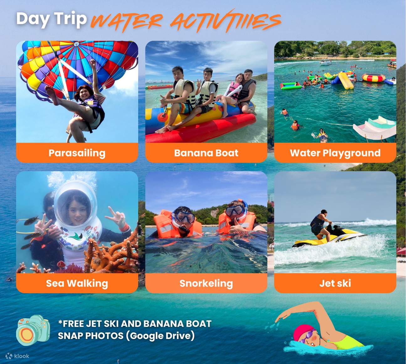 Паттайя: однодневная поездка на острова Ко Лан и Ко Сак с водными развлечениями