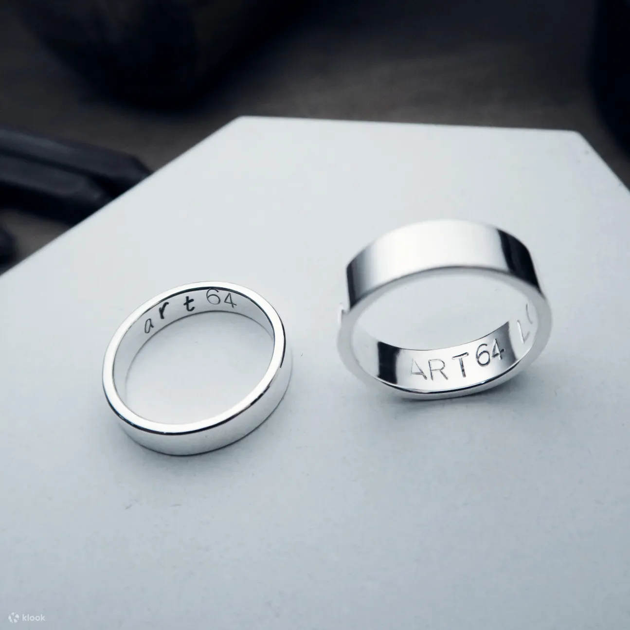 4mm single ring silver ring