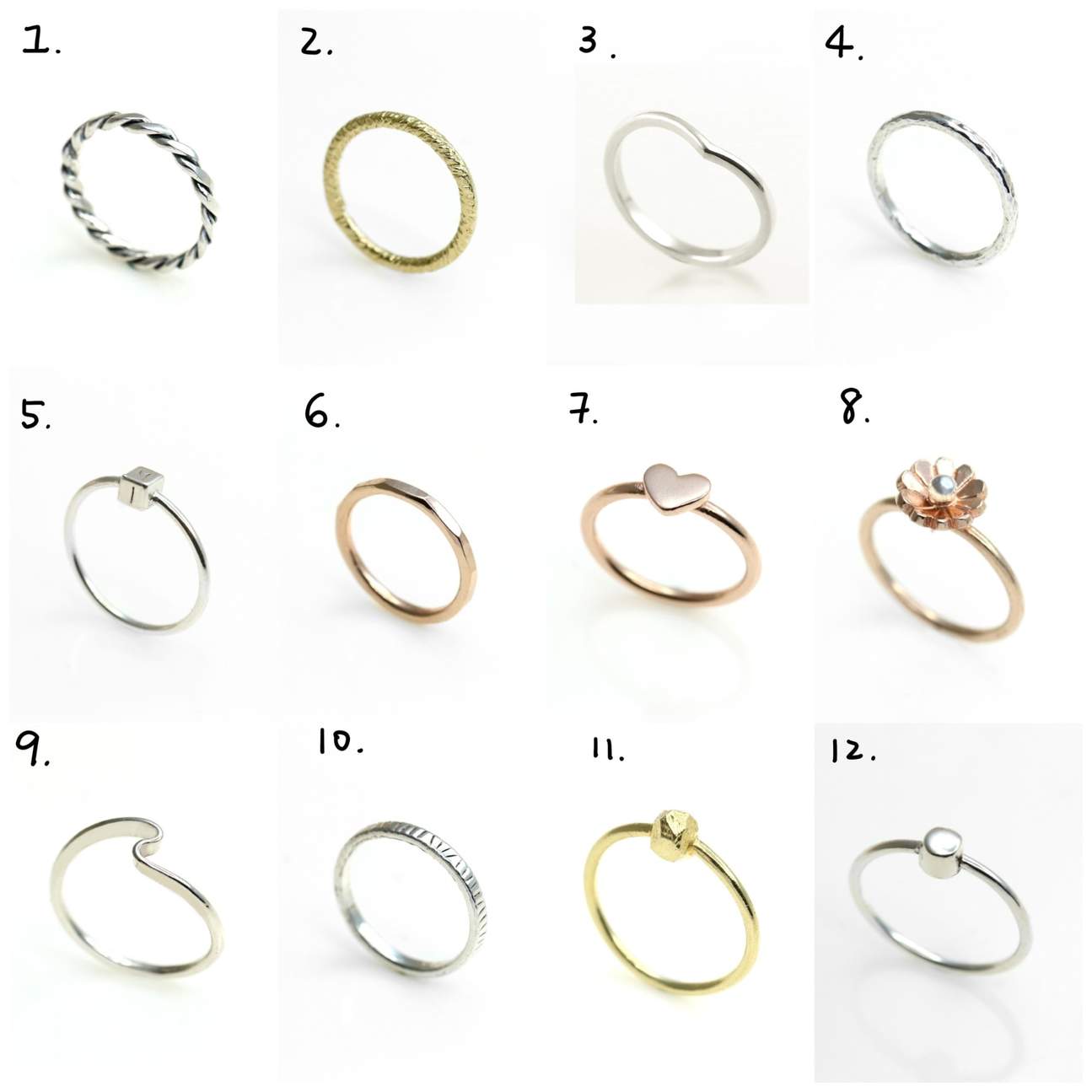 1. Ligne torsadée de l'armée 2. Ligne cristalline de l'armée 3. Ligne de beauté de l'armée 5. Ligne carrée de l'armée 6. Armée à douze faces 7. Ligne de cœur de l'armée 8. Ligne de petite fleur de l'armée 9. Courbe parfaite de l'armée 10. Escalier de rêve