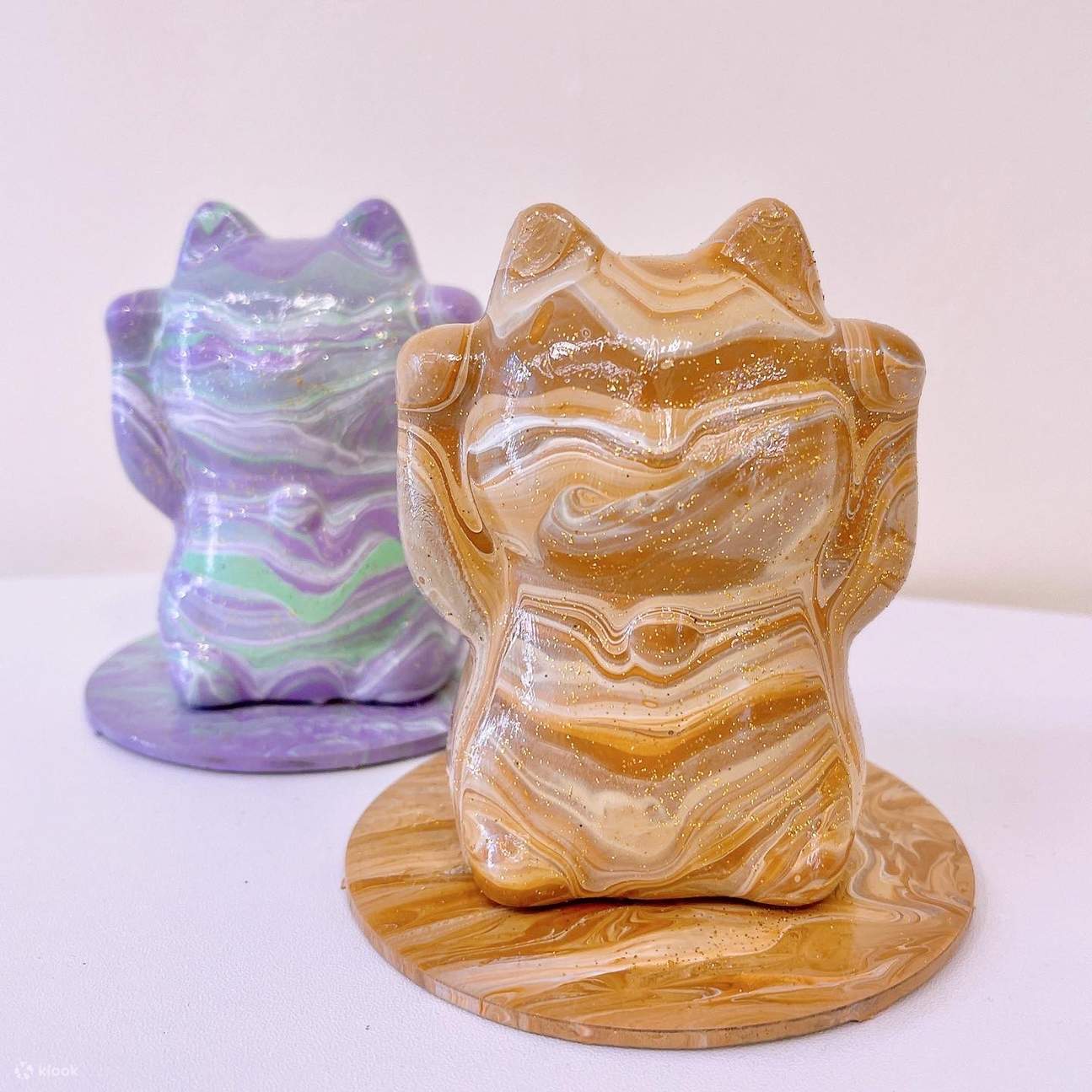 T’art Studio - Japanese White Ceramic Fluid Lucky Cat Experience Workshop | Lai Chi Kok
