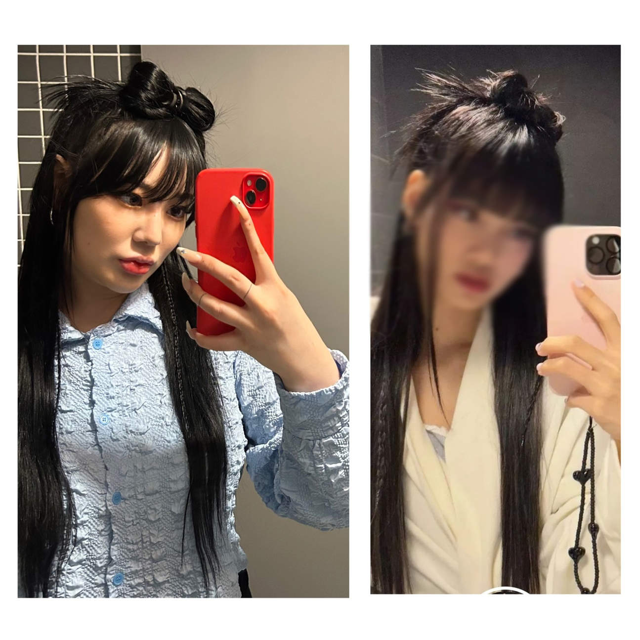 K-beauty K-pop idol hair styling and trendy ID Photo