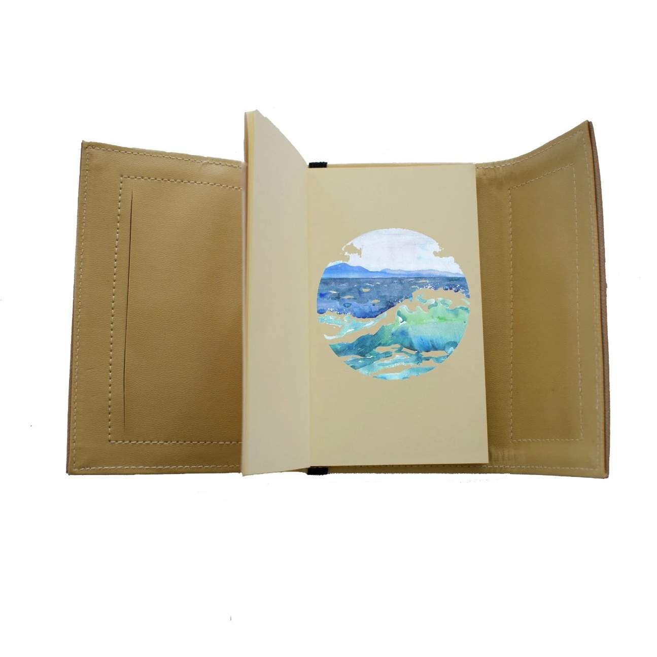 Dual Cover Passport Holder And Refillable Journa by Jacinto and Lirio