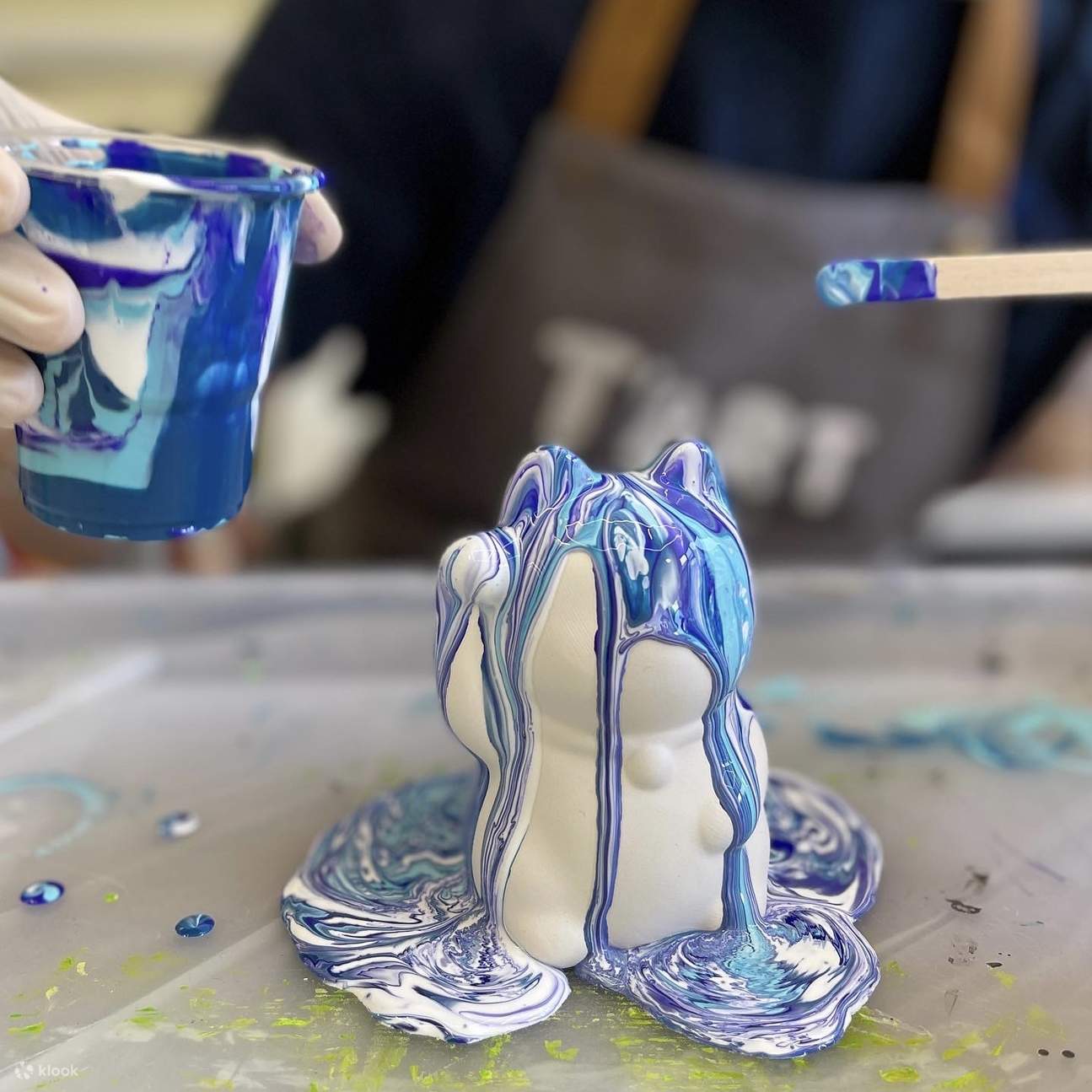 T’art Studio - Japanese White Ceramic Fluid Lucky Cat Experience Workshop | Lai Chi Kok