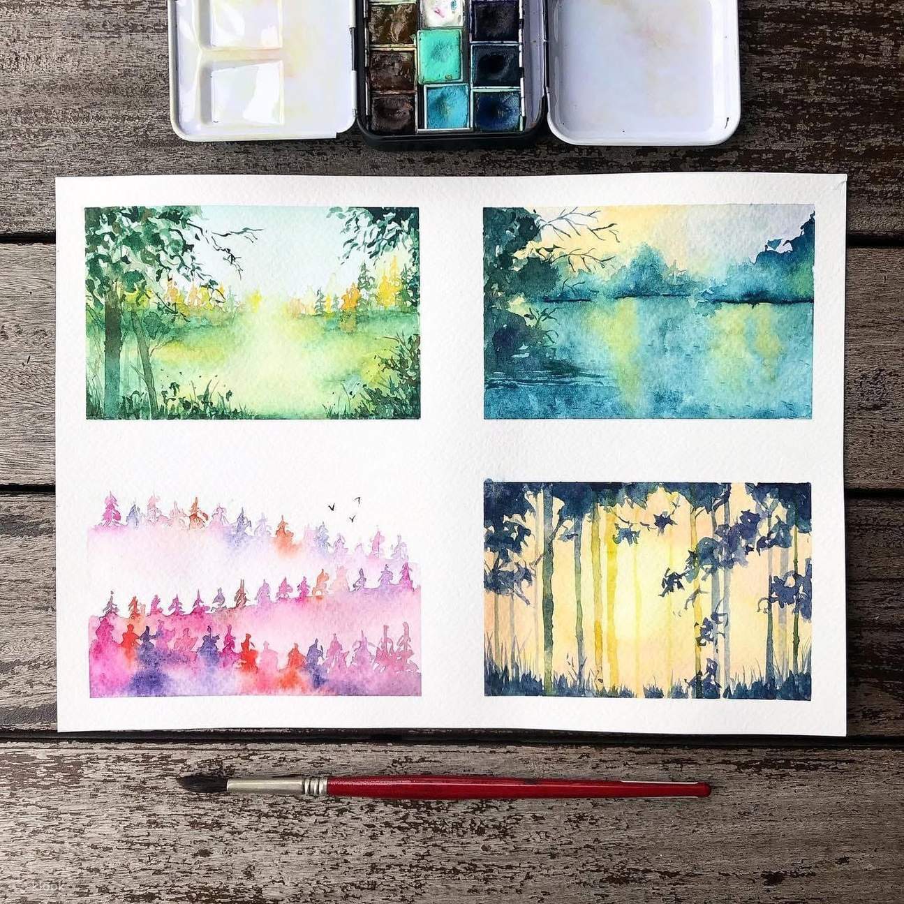 Workshop di pittura ad acquerello di Singapore