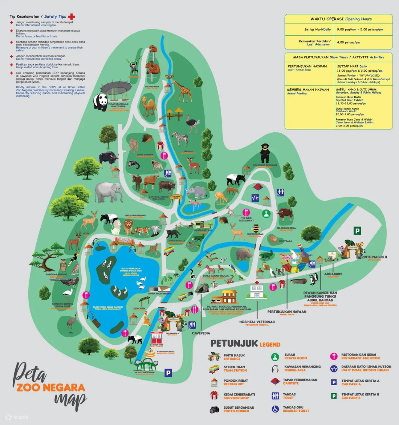 Zoo negara map
