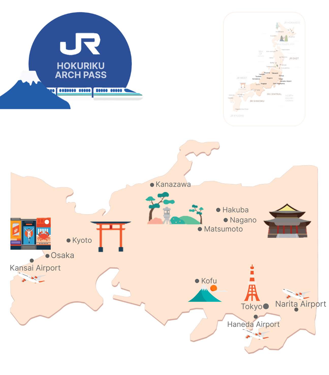 Book 7 Days JR Hokuriku Arch Pass Online - Klook