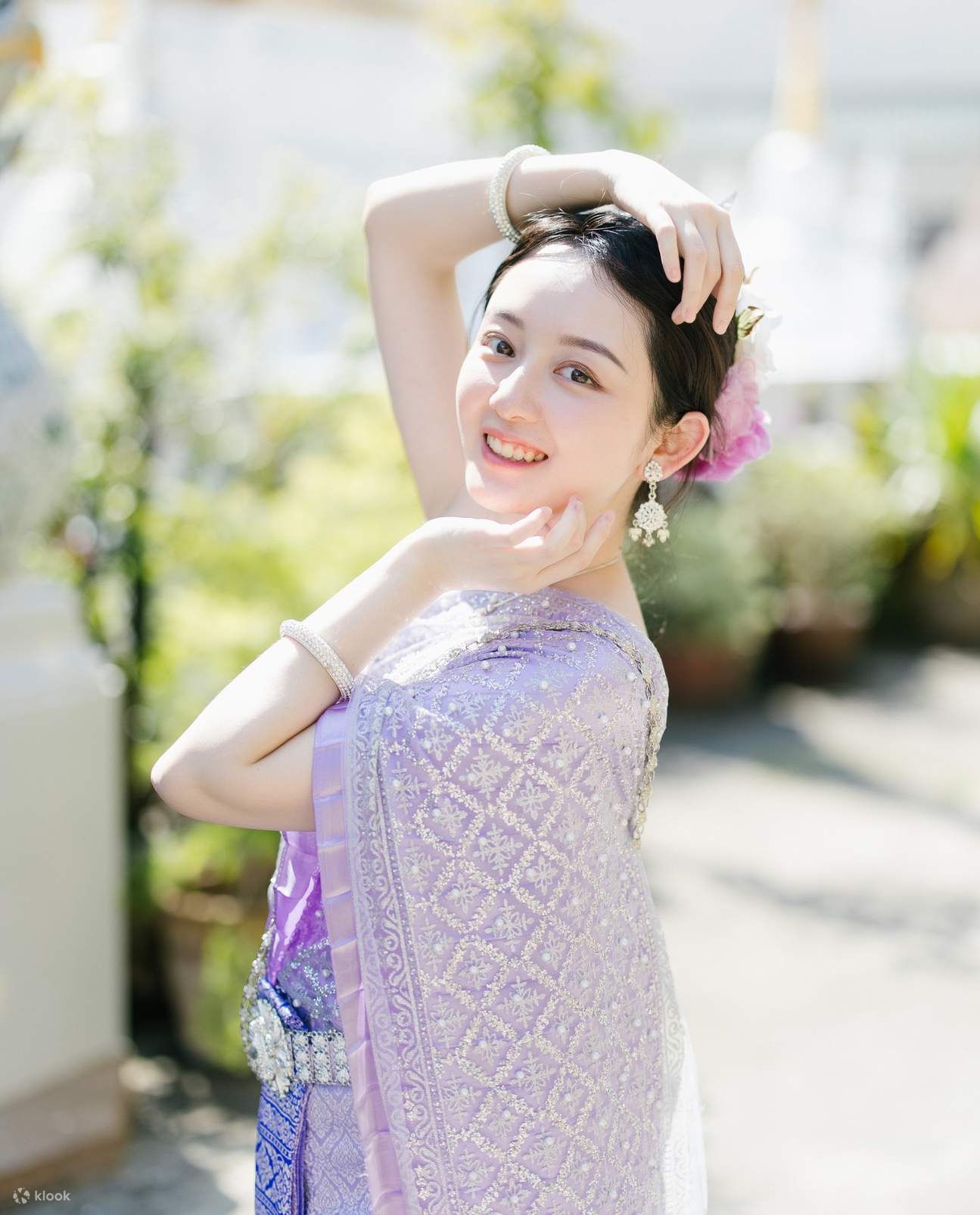 purple thai dress The day I dressed up as a Thai princess in  Okay the pink and purple  outfit with butterflies was so ME coded because 90% of everything I own is  pretty much