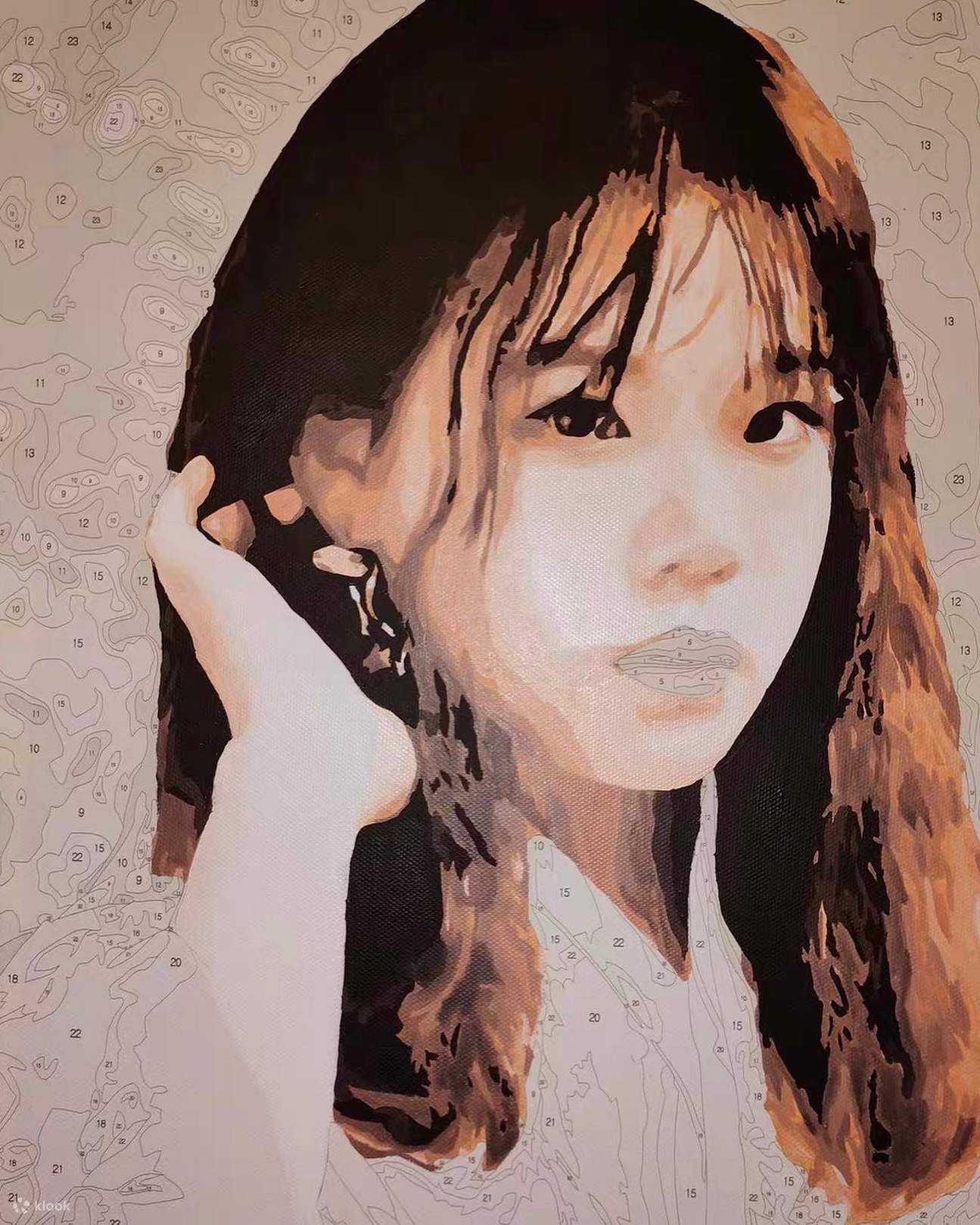 Selfportraitpaint by numbers Klook Hong Kong