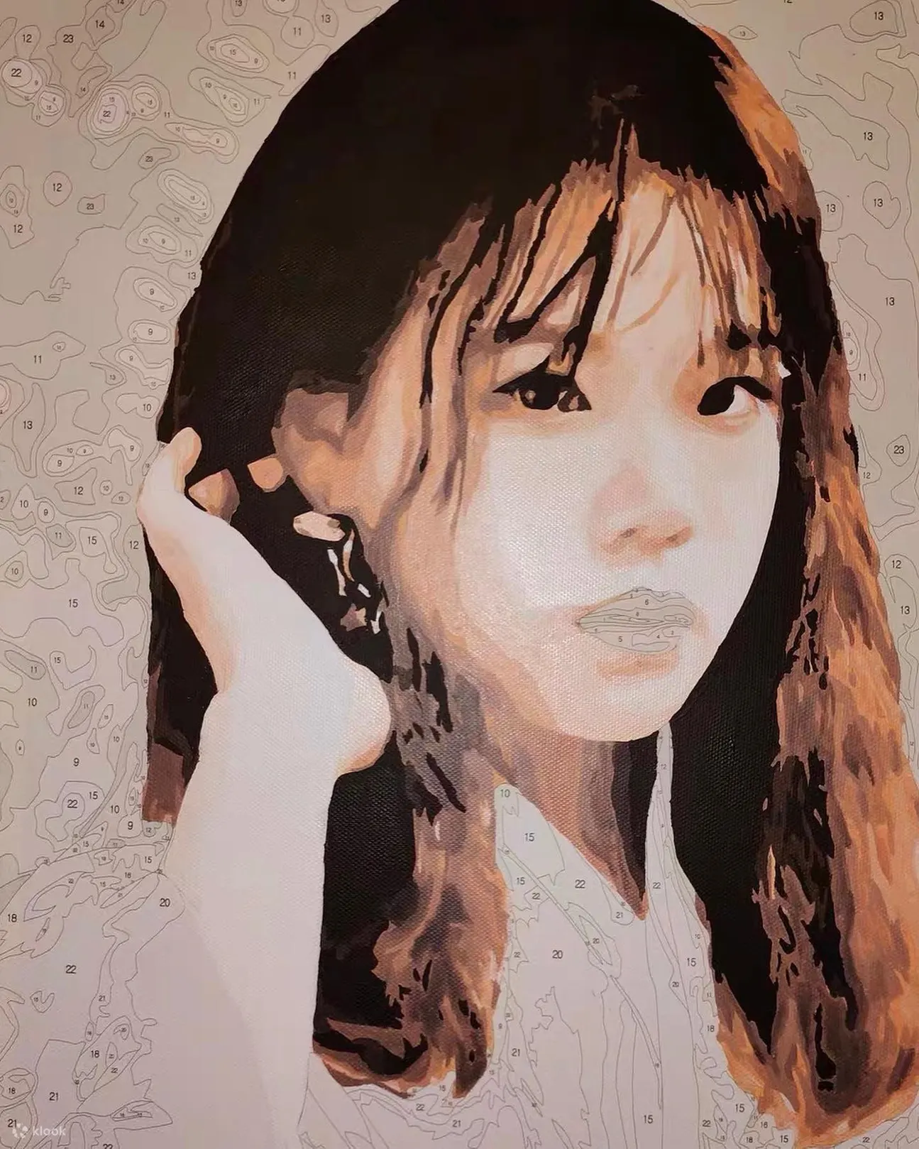 Self-portrait-paint by numbers