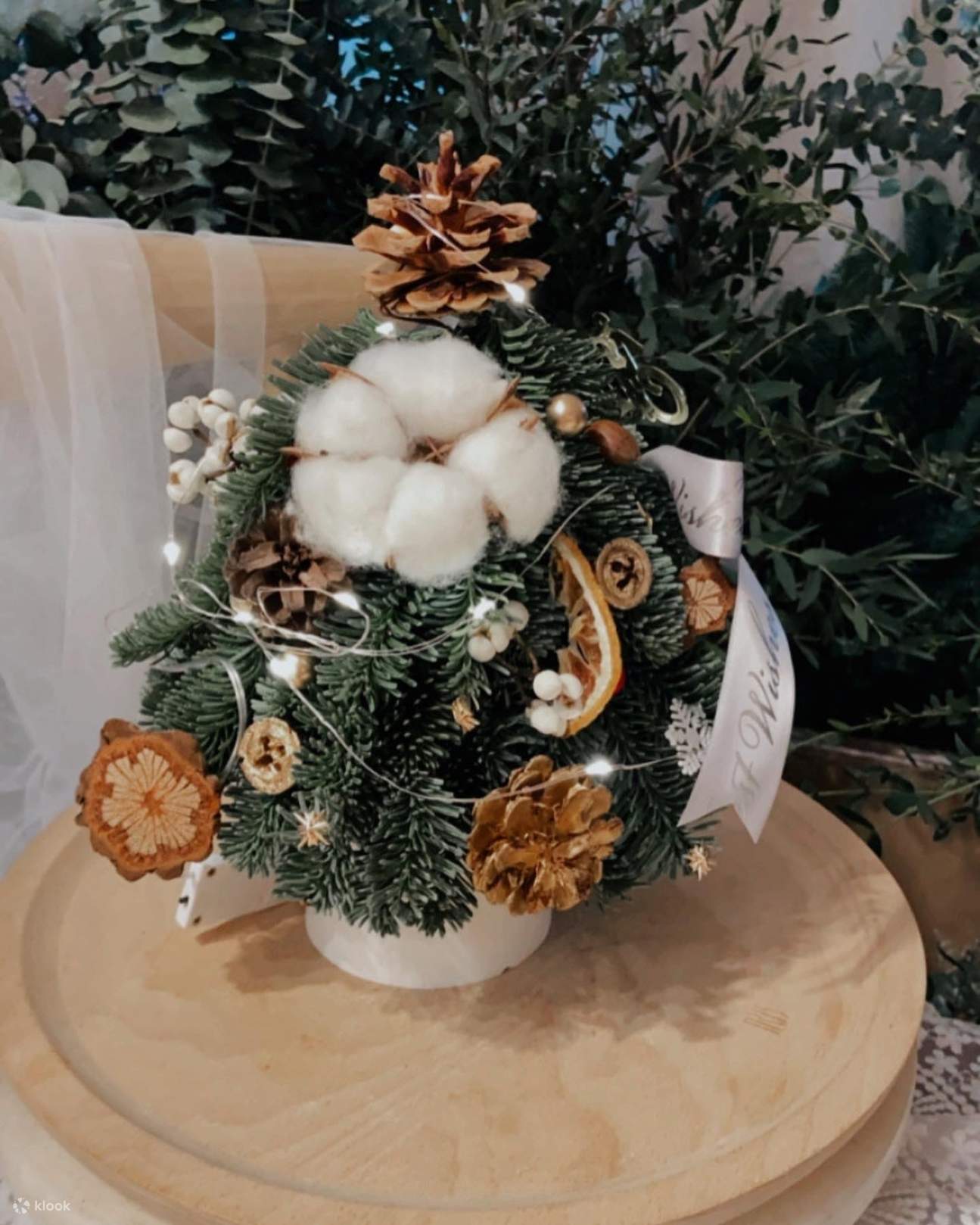 Мини-мастер-класс по созданию рождественской елки Myosotis Flower