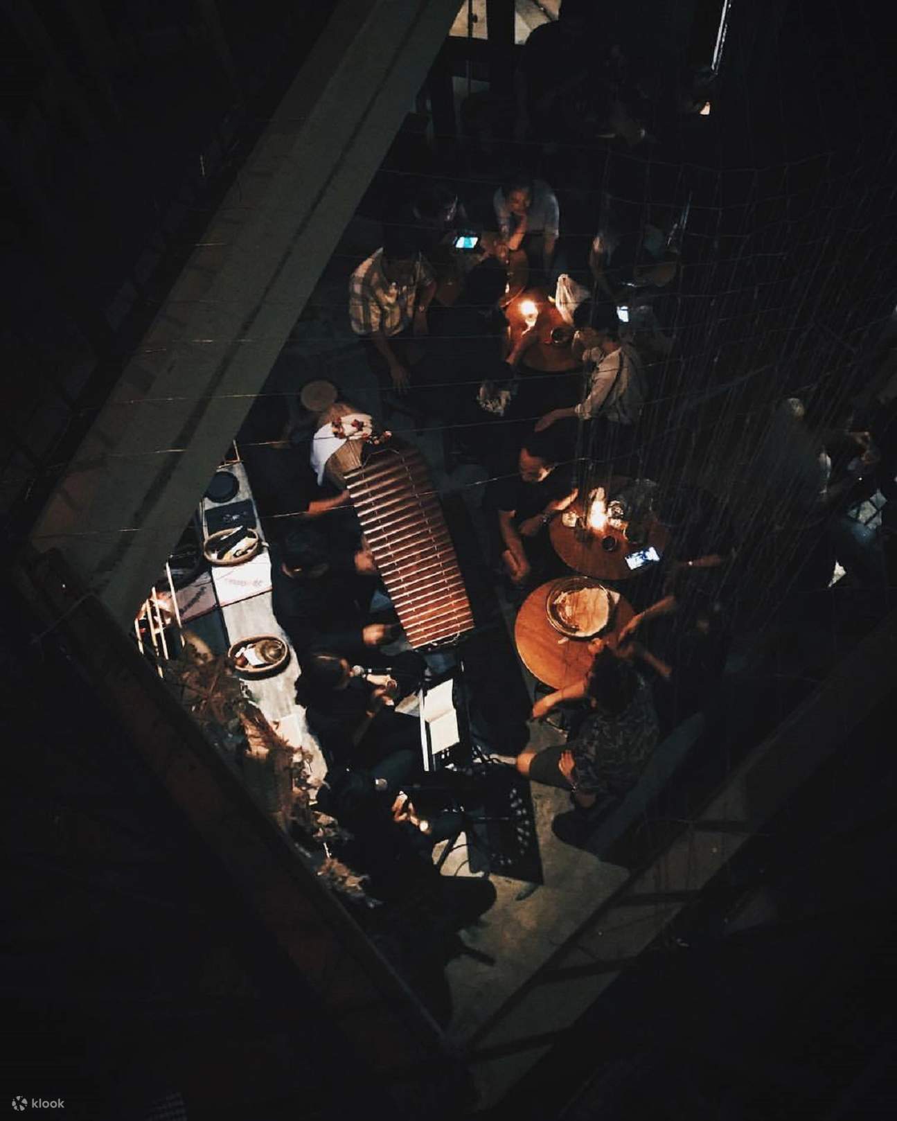 Tep Bar interior combines traditional Thai style with vivid nightlife ambiance