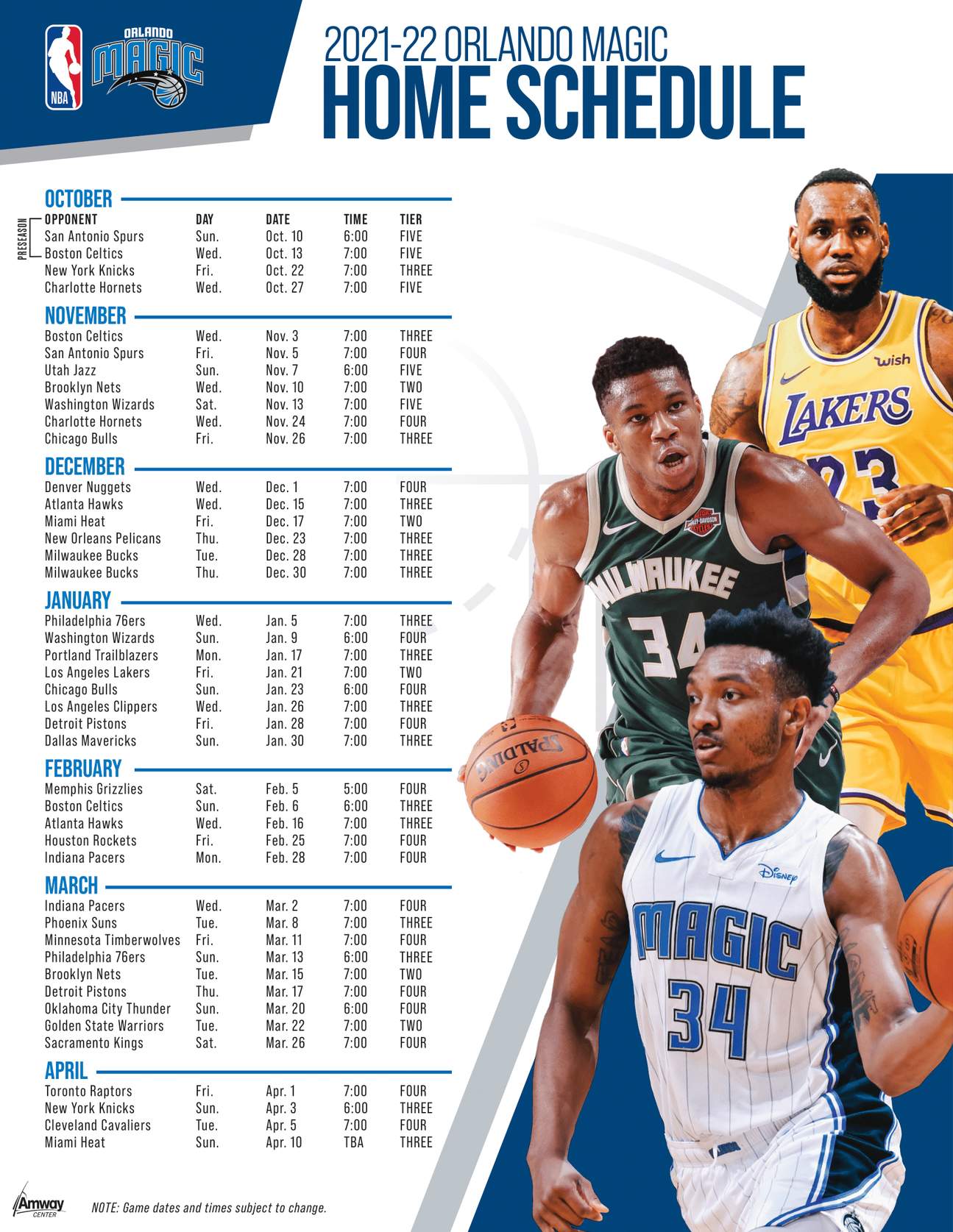 2021 2022 Orlando Magic NBA Home Game Tickets Klook