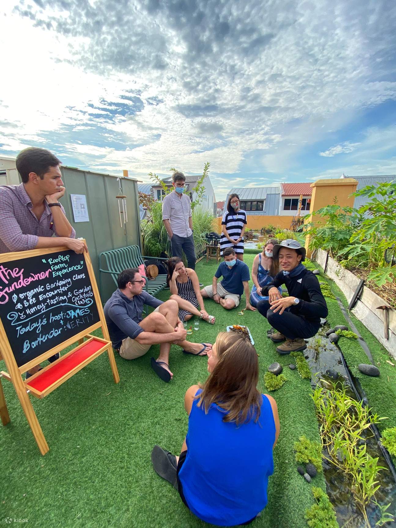 Dachterrasse-Farm-Erlebnis im The Sundowner