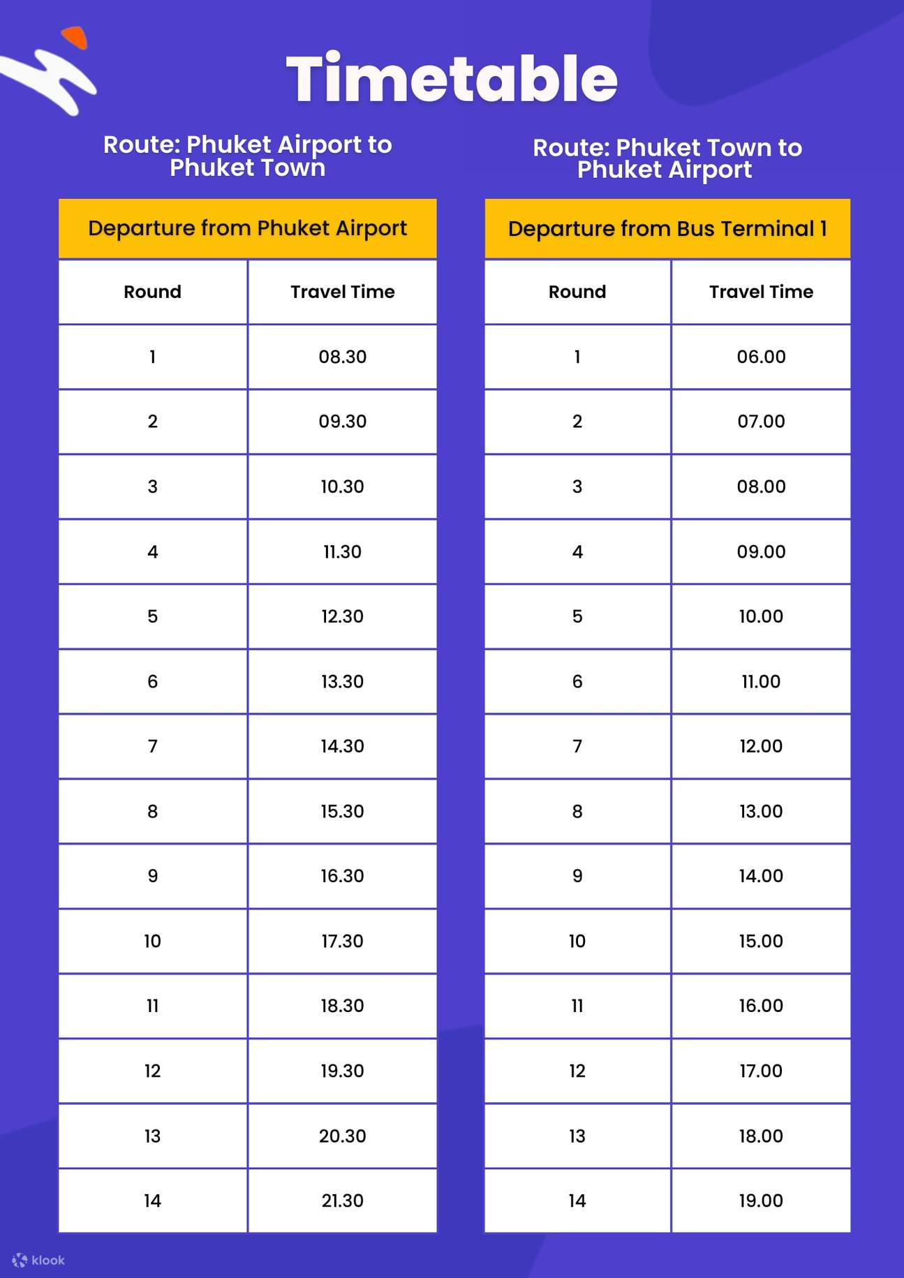 jadual bas lapangan terbang phuket