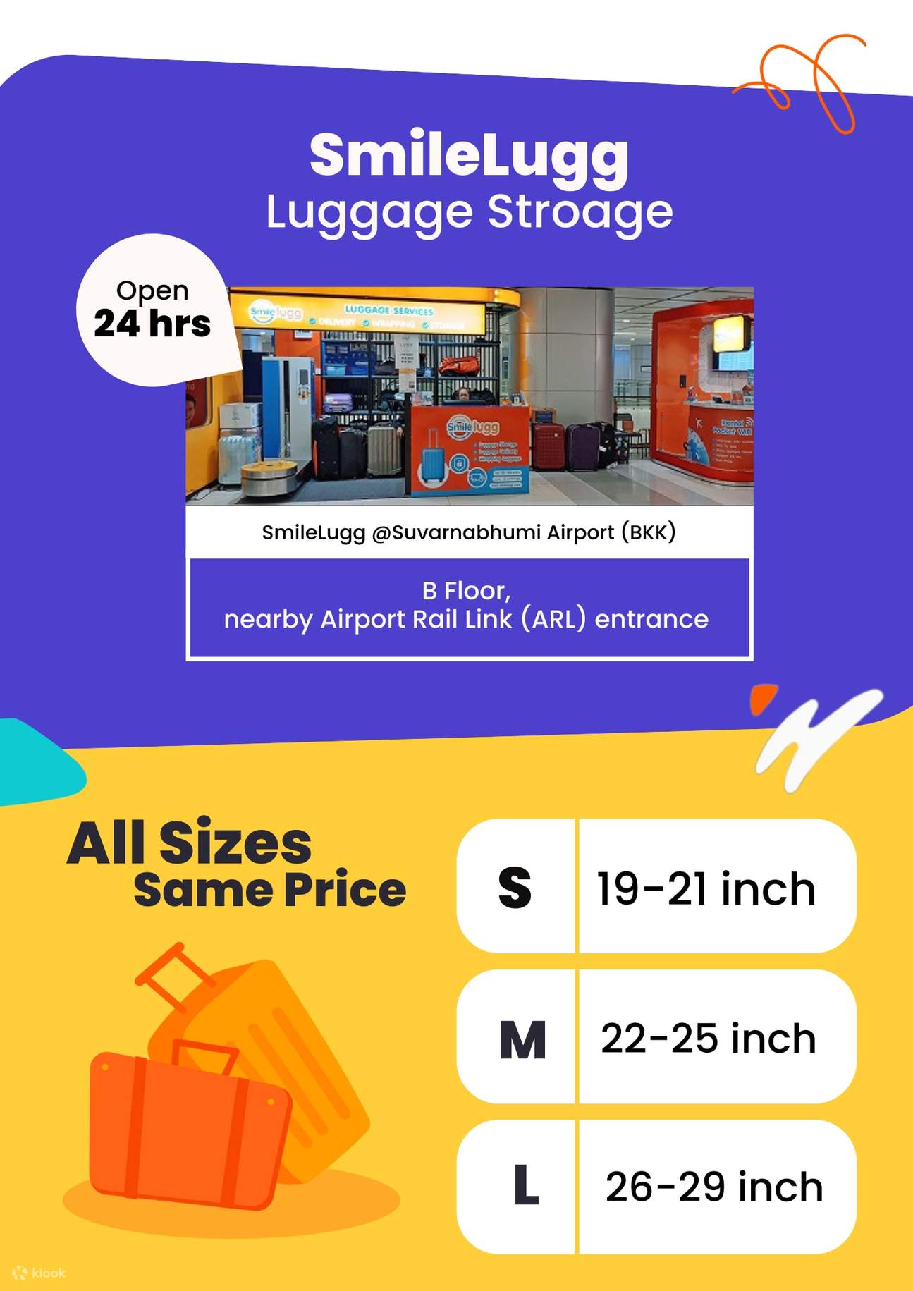 Bangkok Luggage Storage by SmileLugg Klook ประเทศไทย