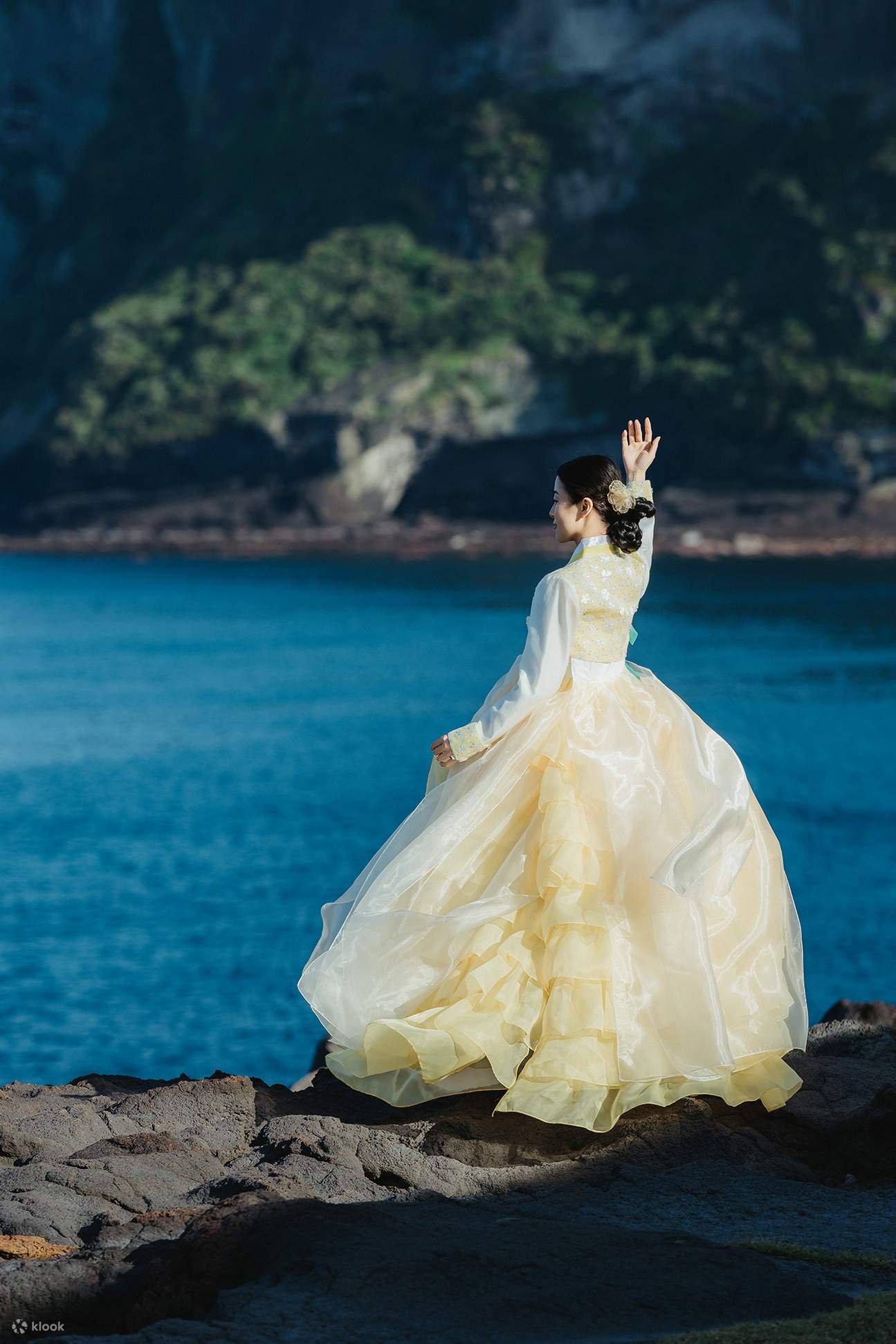 Séance photo en Hanbok au Jeju Mokgwana