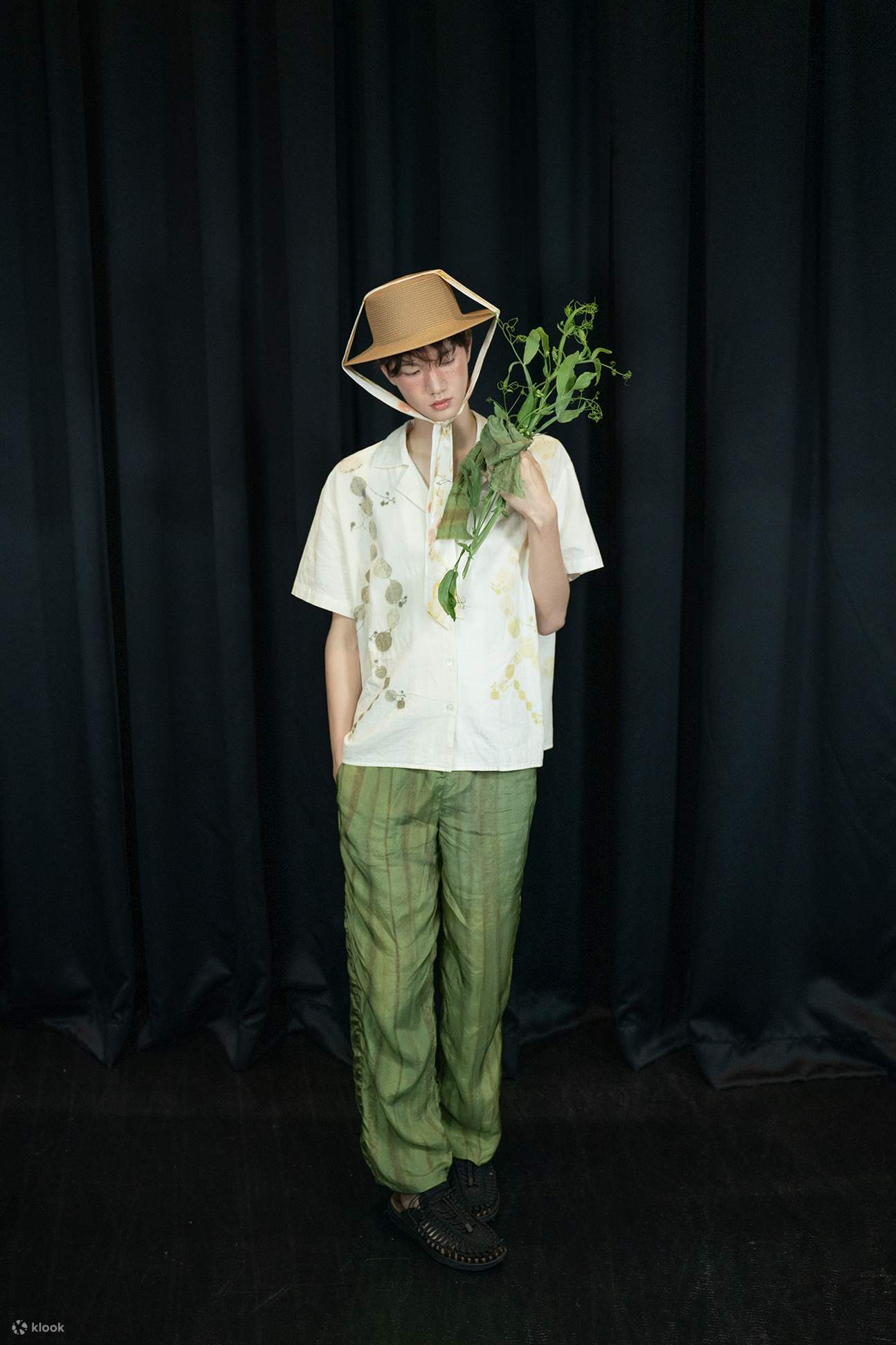 Experiencia de creación de recuerdos de ropa natural DIY en Jeju