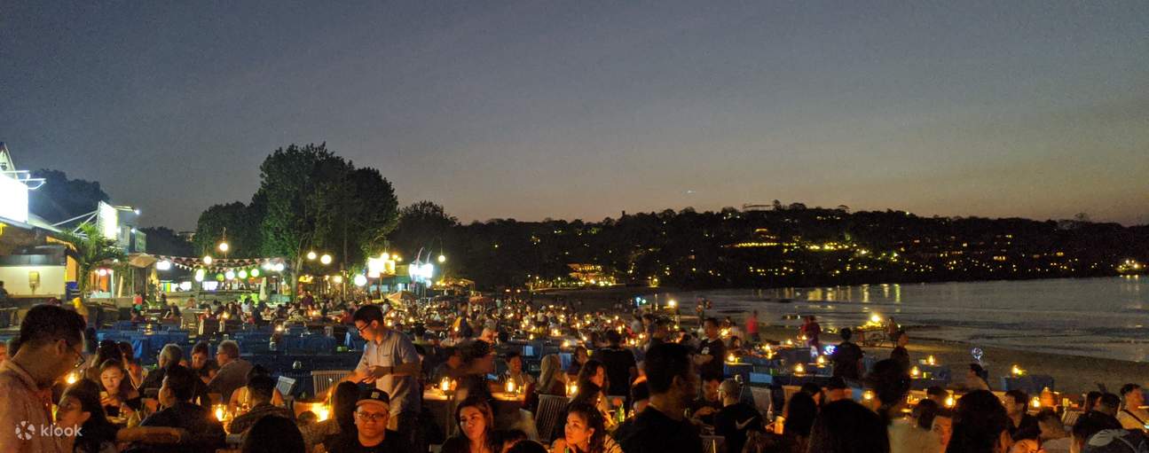 cena de mariscos en Jimbaran