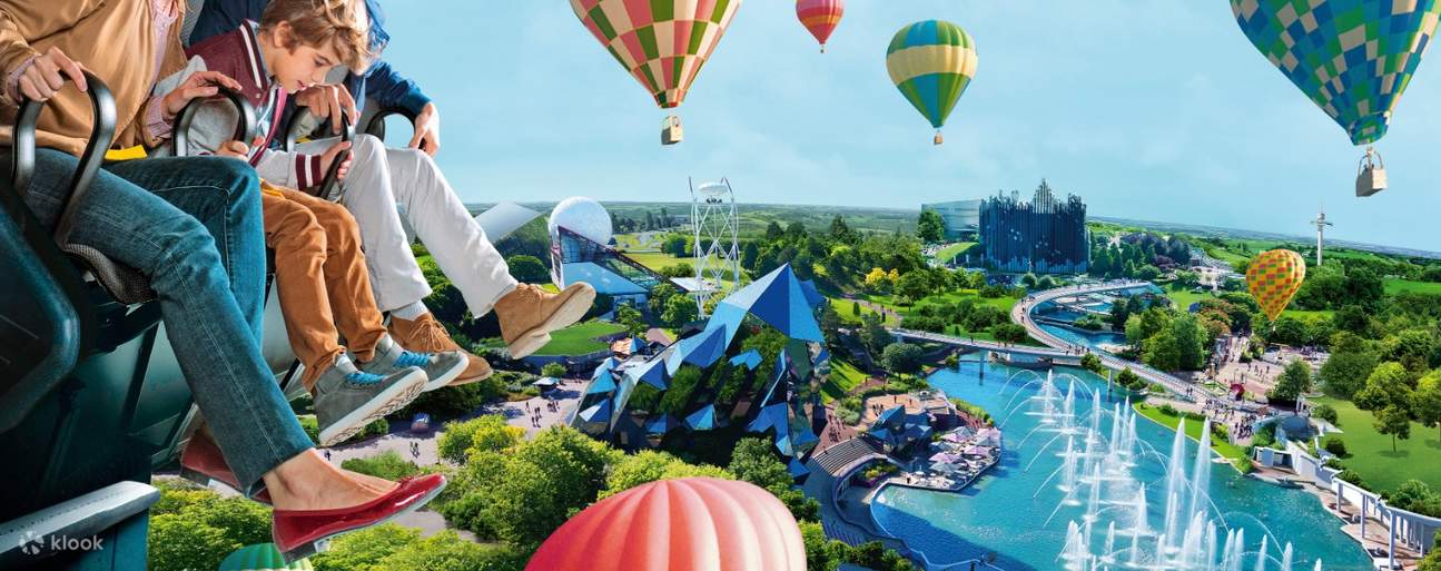 Parque Futuroscope desde las alturas