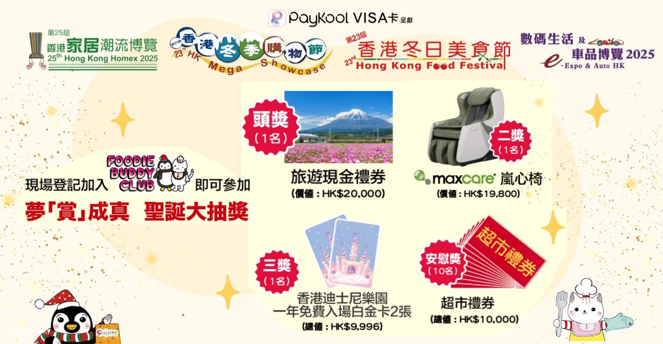 Hong Kong Food Festival, Hong Kong Mega Showcase, Hong Kong Homex, e-Expo & Auto HK