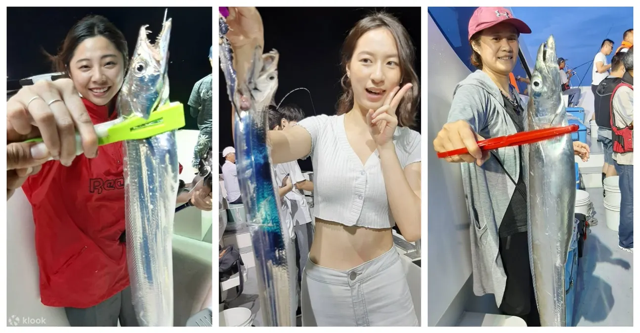基隆: 游艇欣赏海上萤火虫&海钓小卷体验&小卷米粉汤自助吧