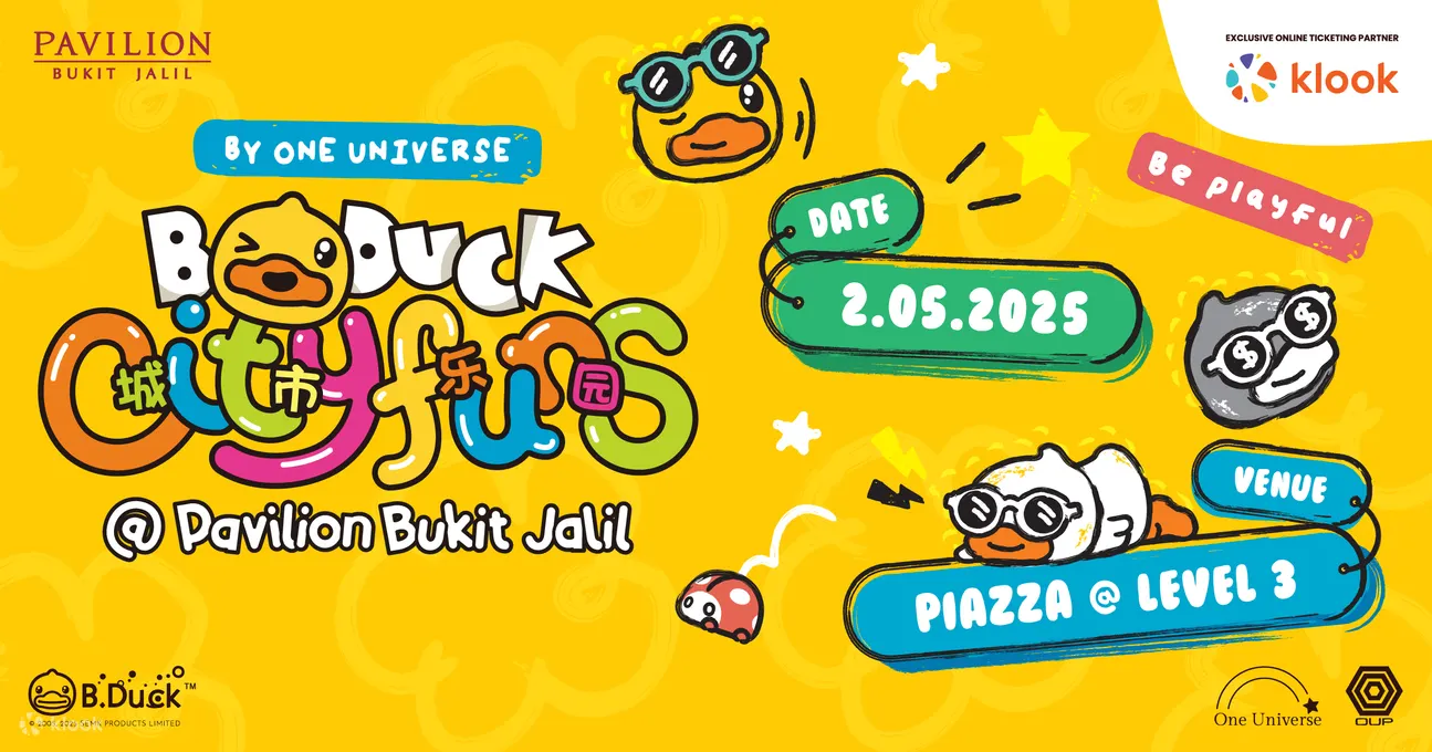 ONE UNIVERSE 推出的海上 B.DUCK CITY FUN @ PAVILION BUKIT JALIL