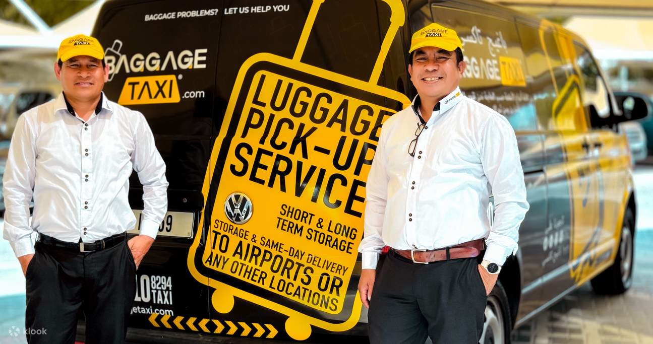 Pengambilan bagasi, penyimpanan & penghantaran di Dubai