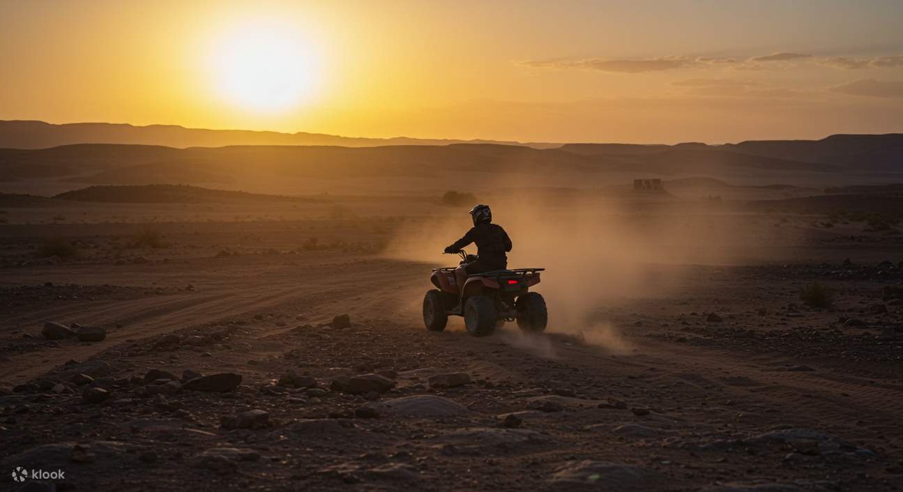 Desert Adventure Quad Biking Camel Riding & Dinner Show in Agafay