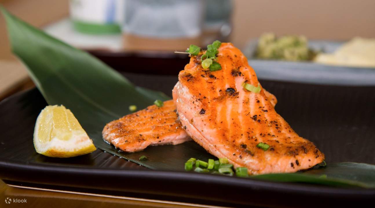 grilled salmon taihei banyan tree bangkok