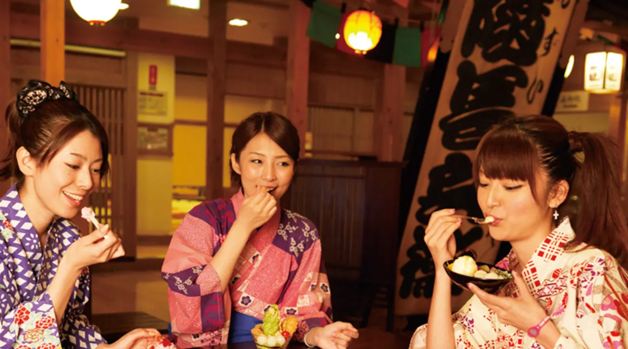 東京大江戶溫泉物語品嘗美食