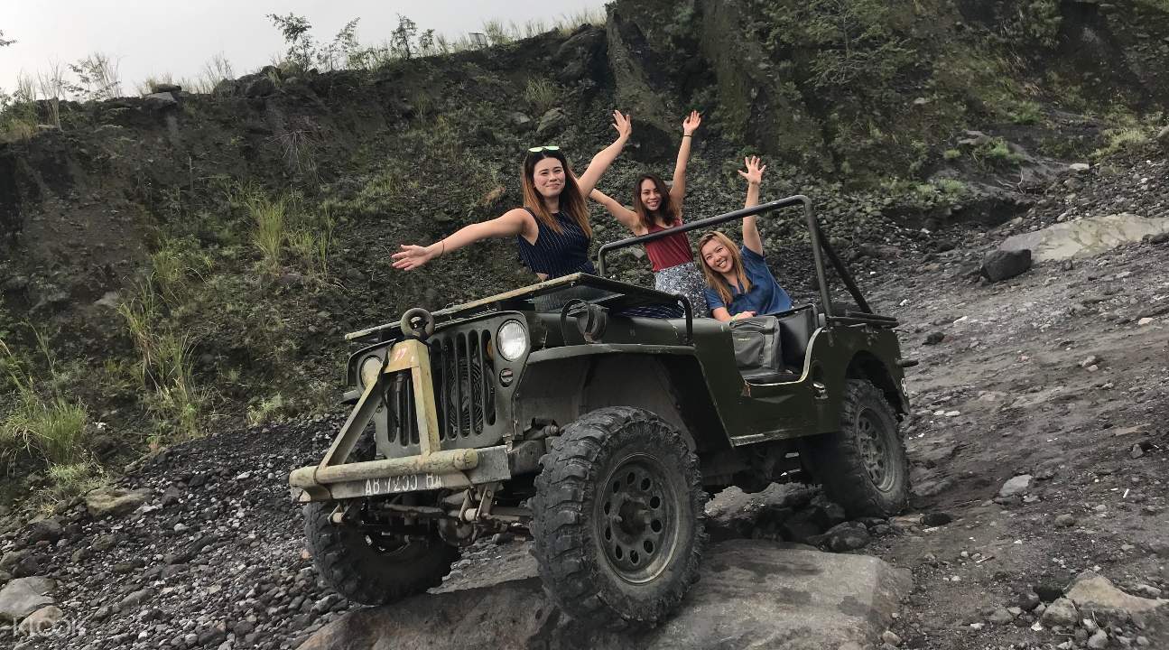 riding a jeep