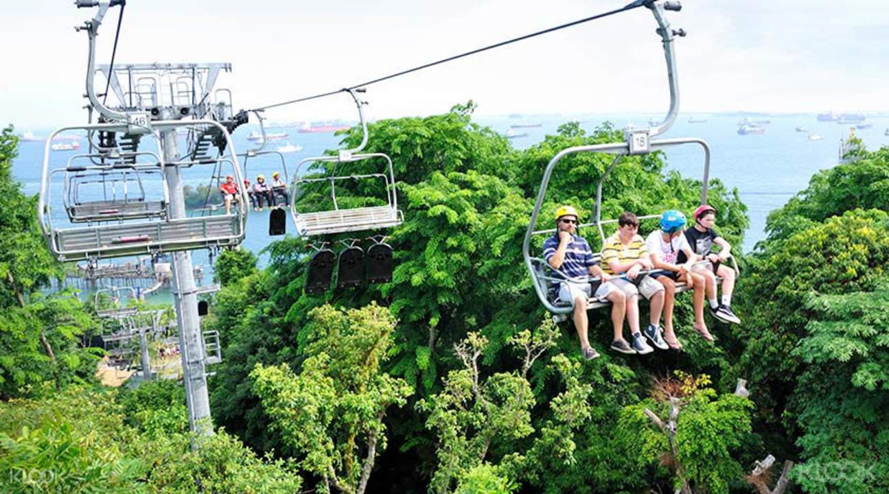 新加坡聖淘沙空中吊椅