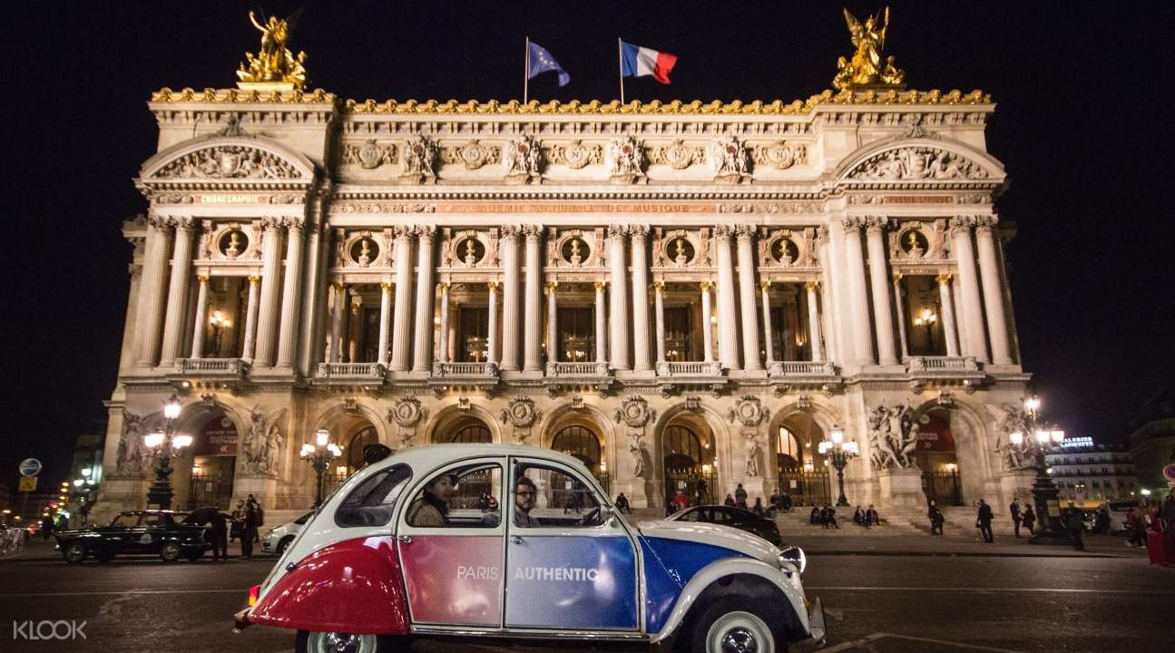 Citroen 2cv Night Tour In Paris France