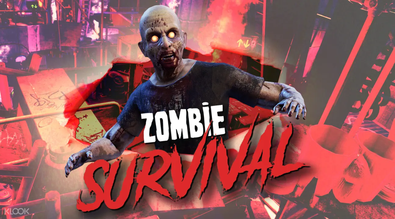 one of the zombie survival virtual reality game