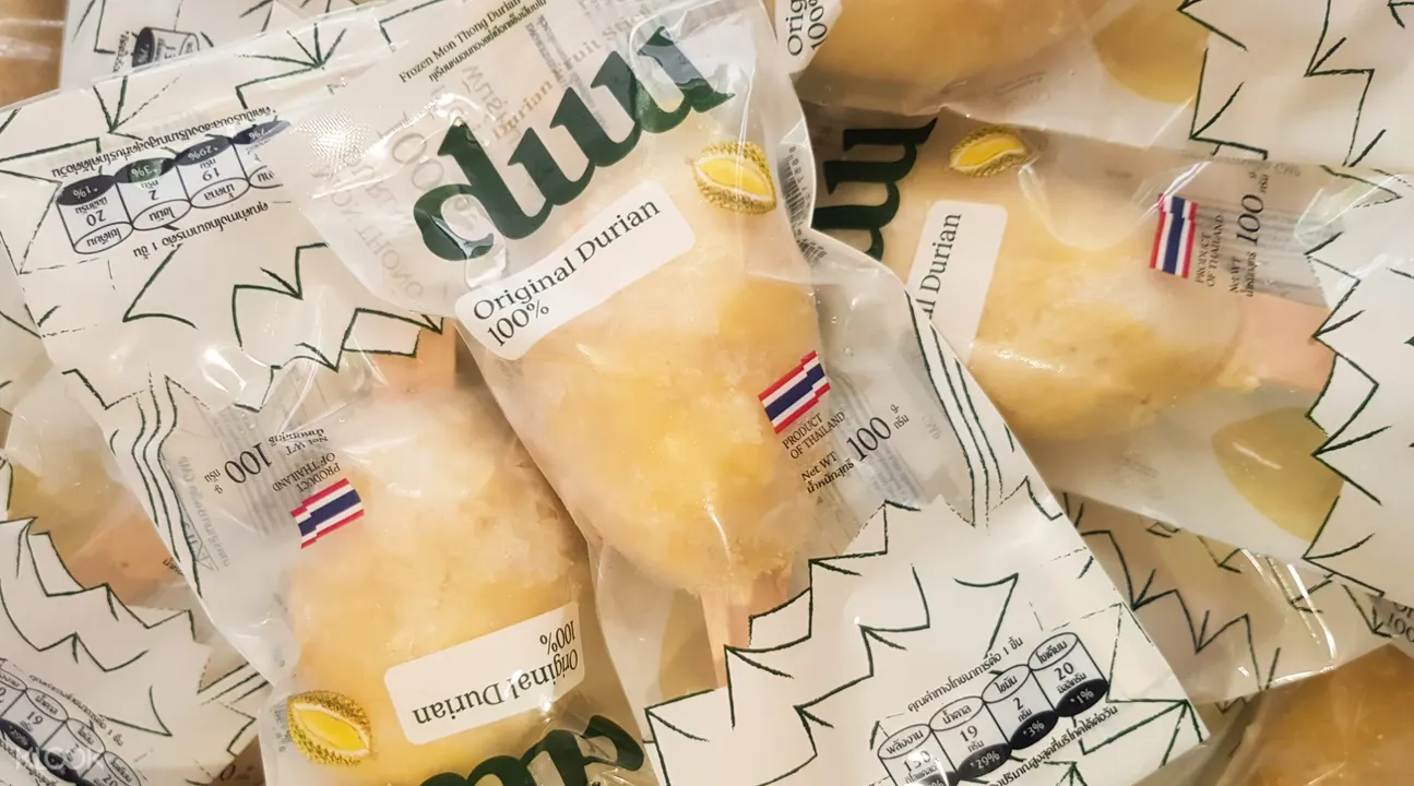 Duu Durian Fruit Stick榴蓮冰棒曼谷,泰國榴蓮冰,天然榴蓮冰棒