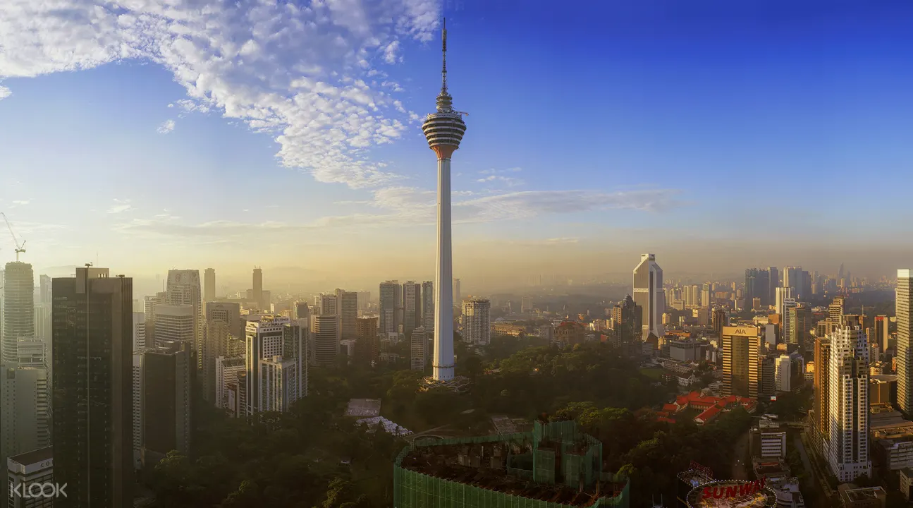 Kl Tower Di Malaysia Observation Deck Cityscapes Dari Ketinggian