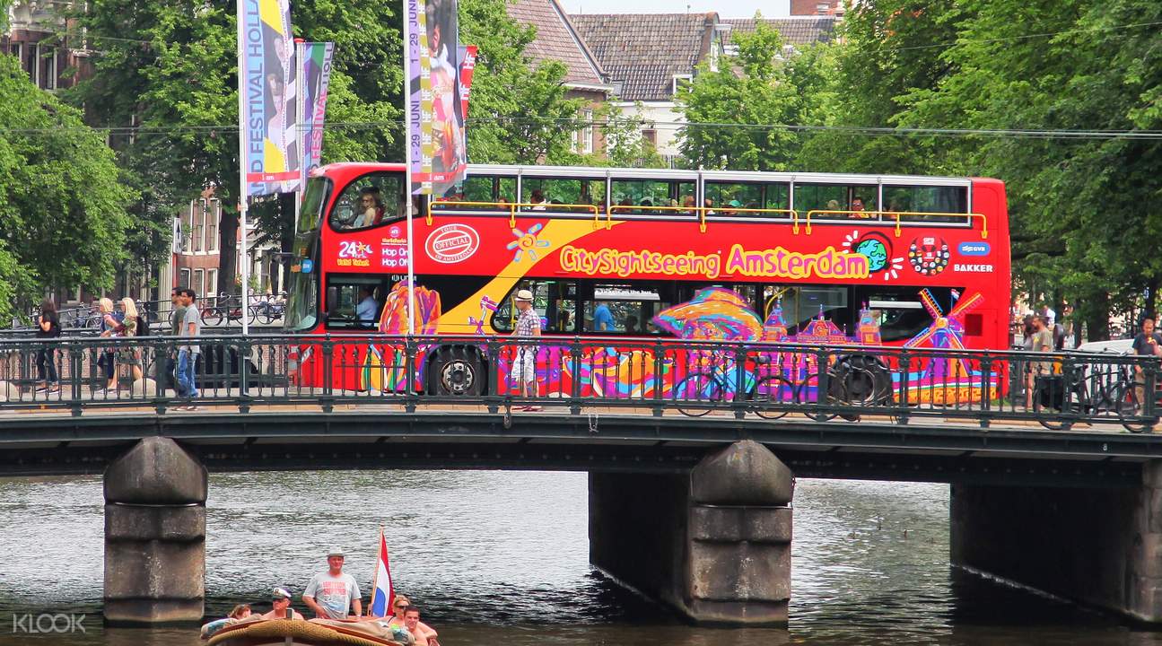 Amsterdam Hop On Hop Off Sightseeing Pass (By Bus and Boat) Klook